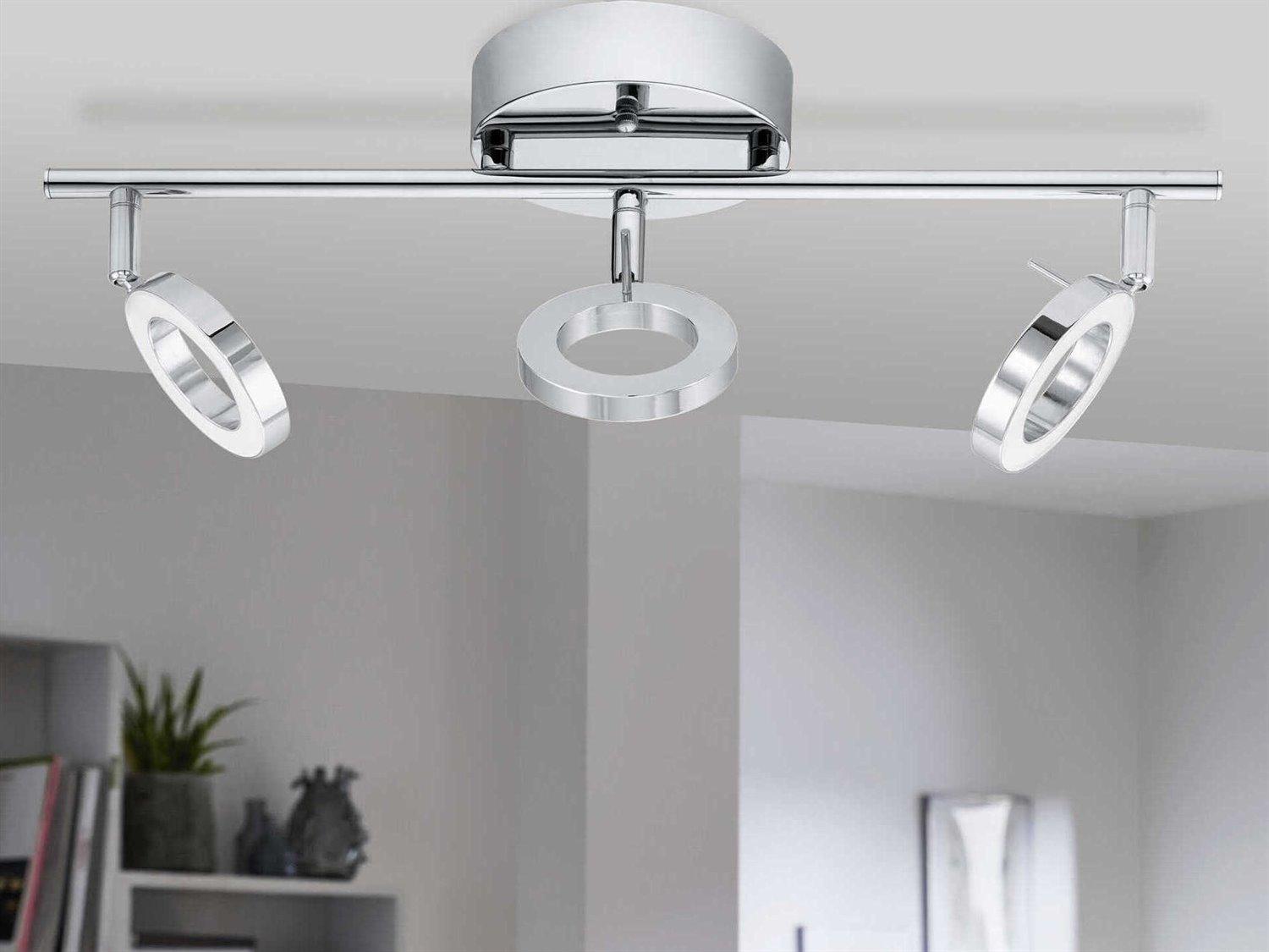 Eglo Naudella 3-Light Chrome Track & Rail Light