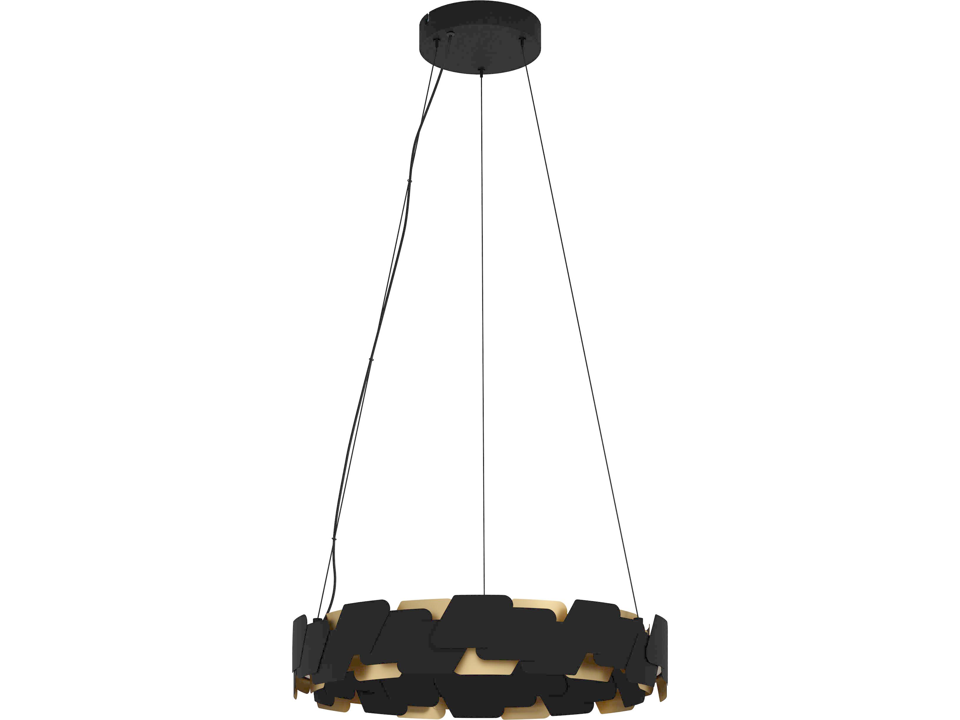 Eglo Altagracia 2-Light Black Round Pendant