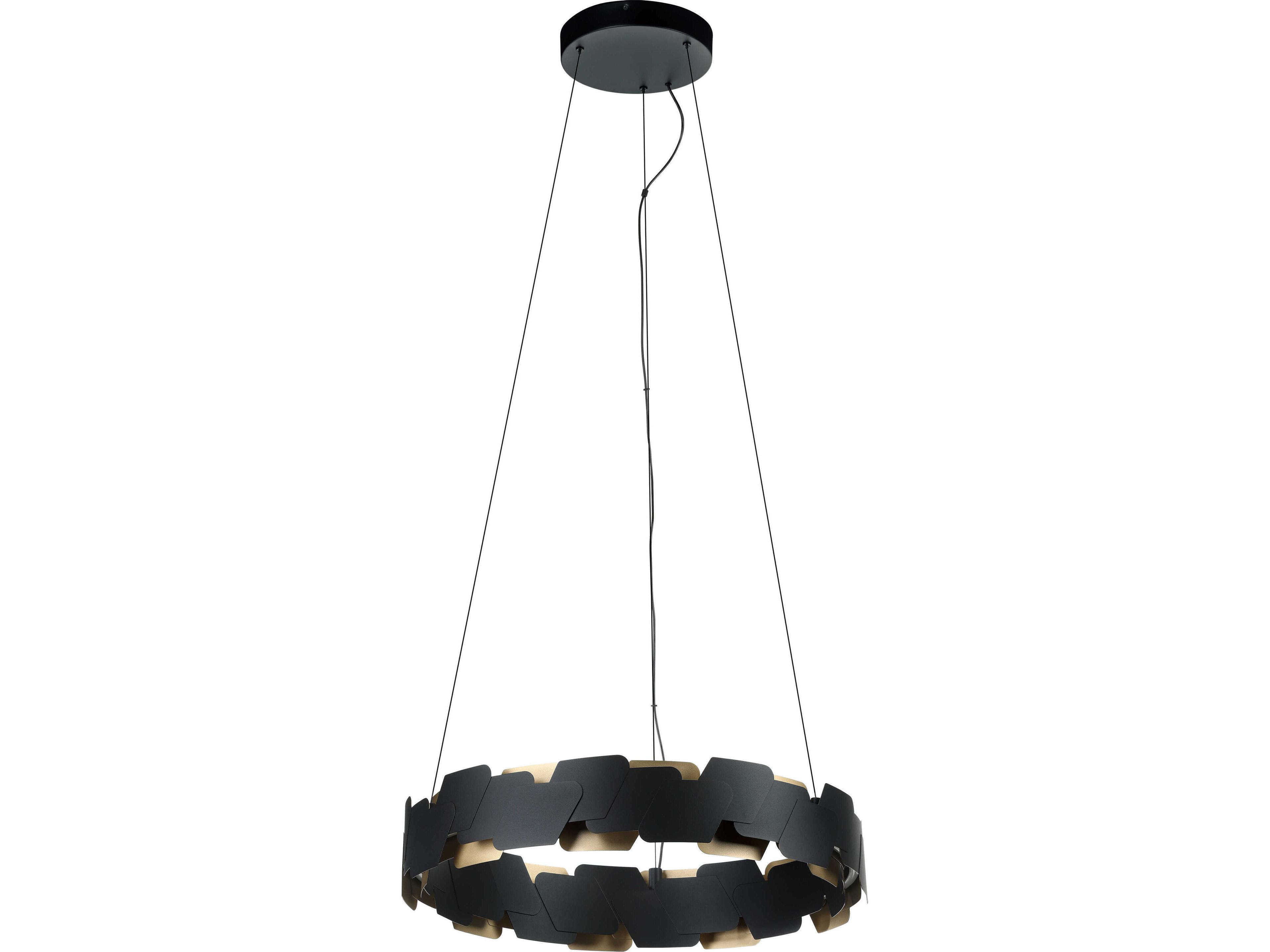 Eglo Altagracia 2-Light Black Round Pendant