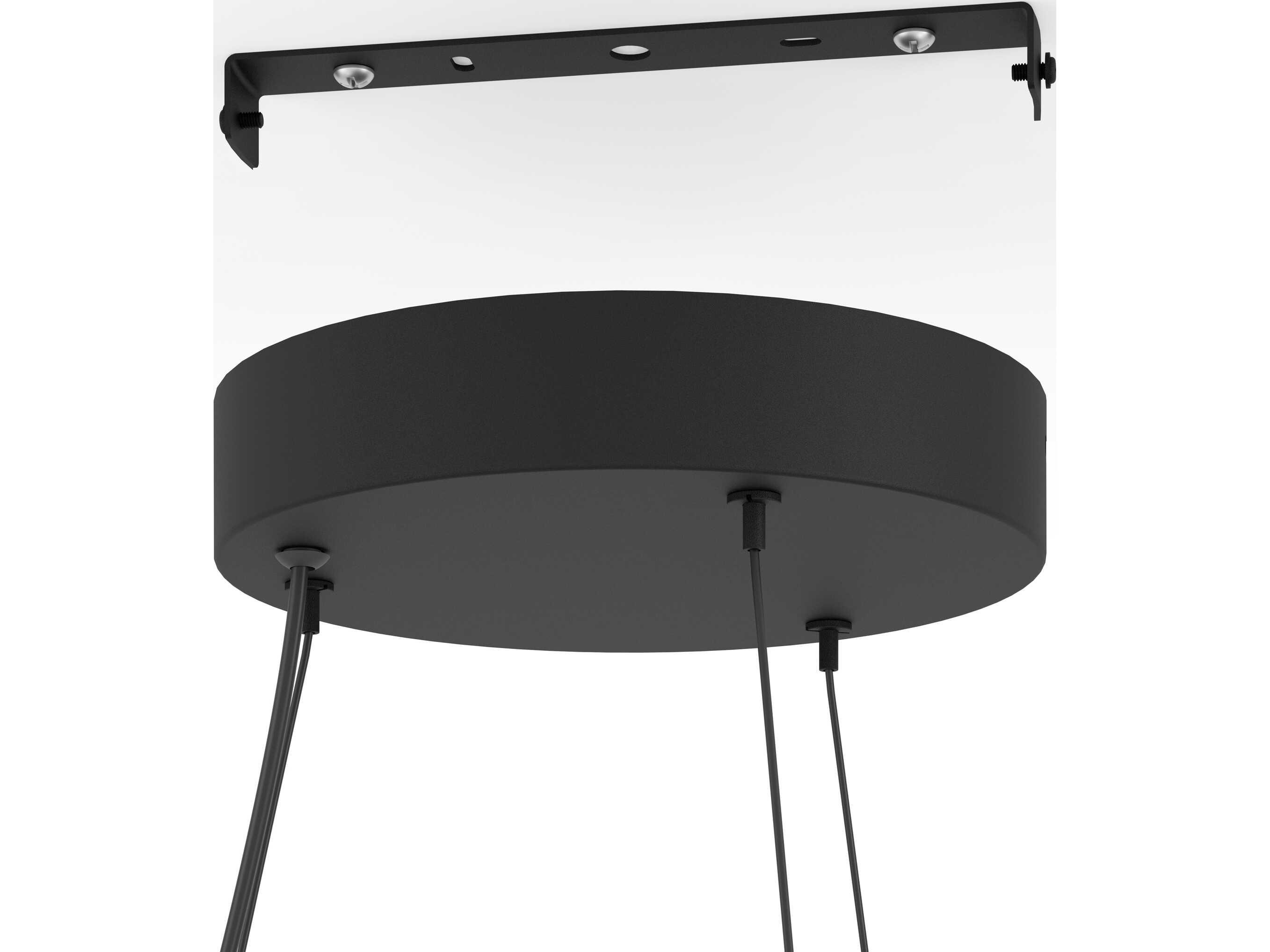 Eglo Altagracia 2-Light Black Round Pendant