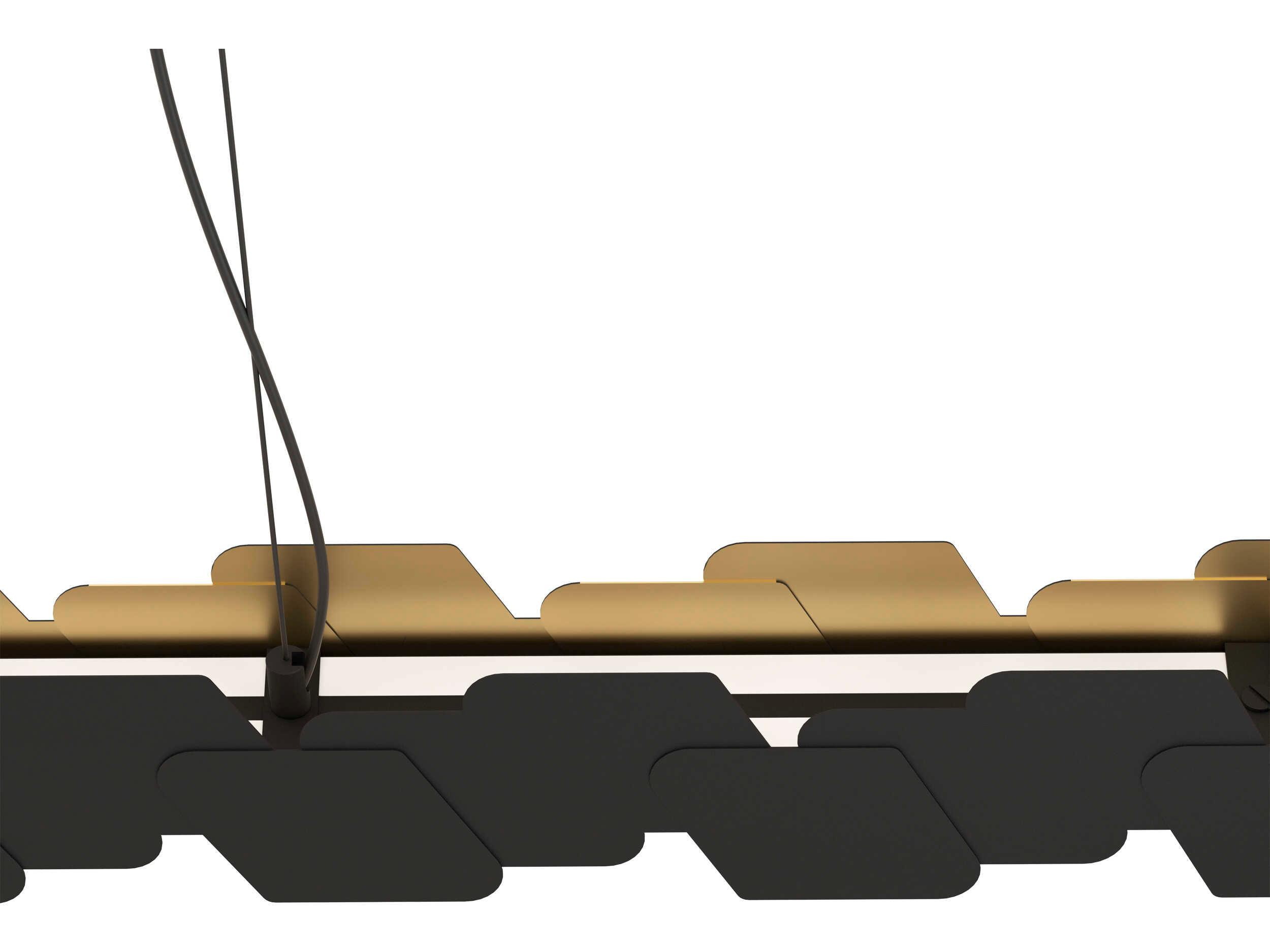 Eglo Altagracia 4-Light Black Linear Island Pendant