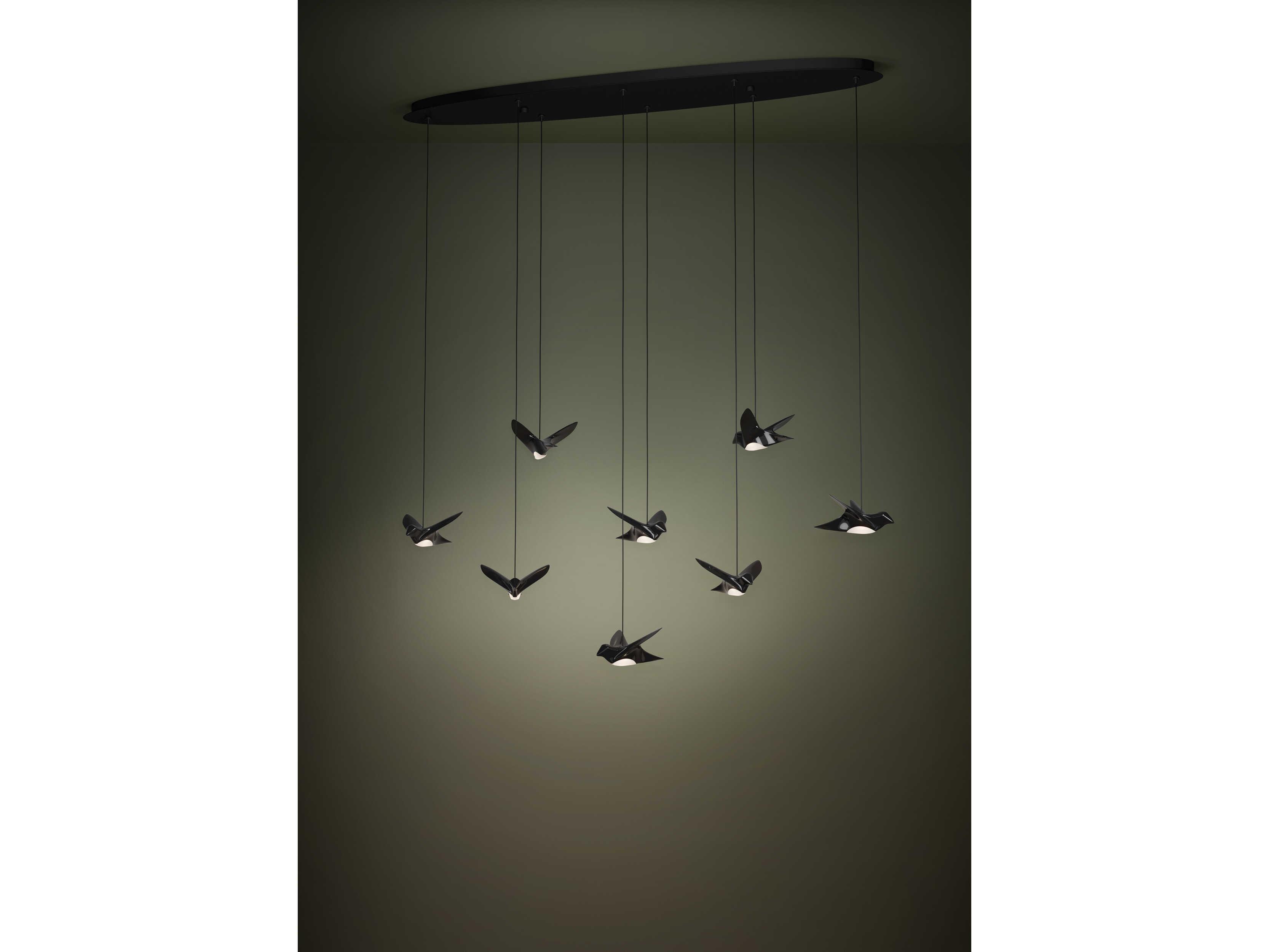 Eglo Paratebueno 8-Light Black Chrome Island Pendant
