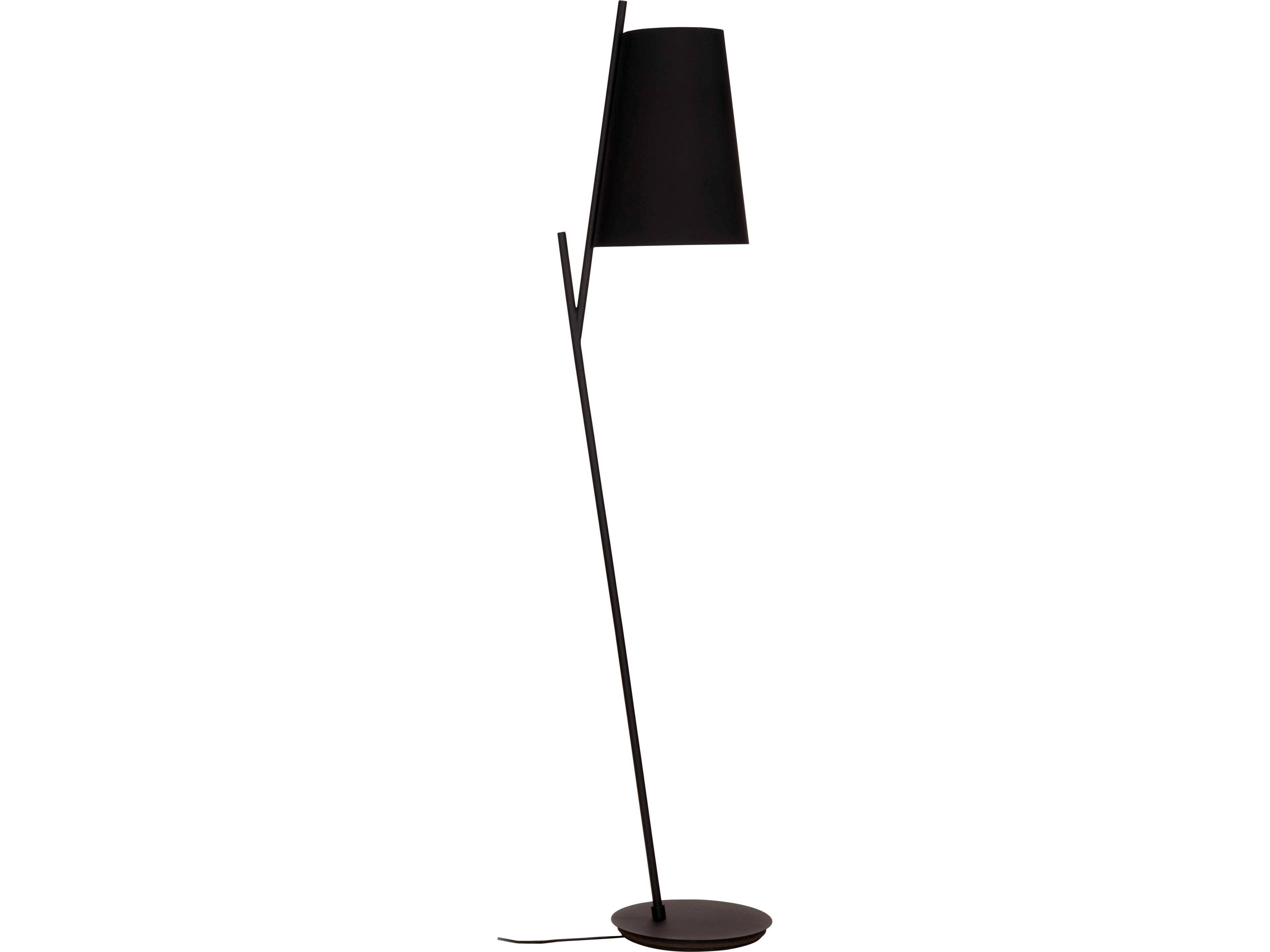 Eglo Petrosa Black Gold Fabric Floor Lamp