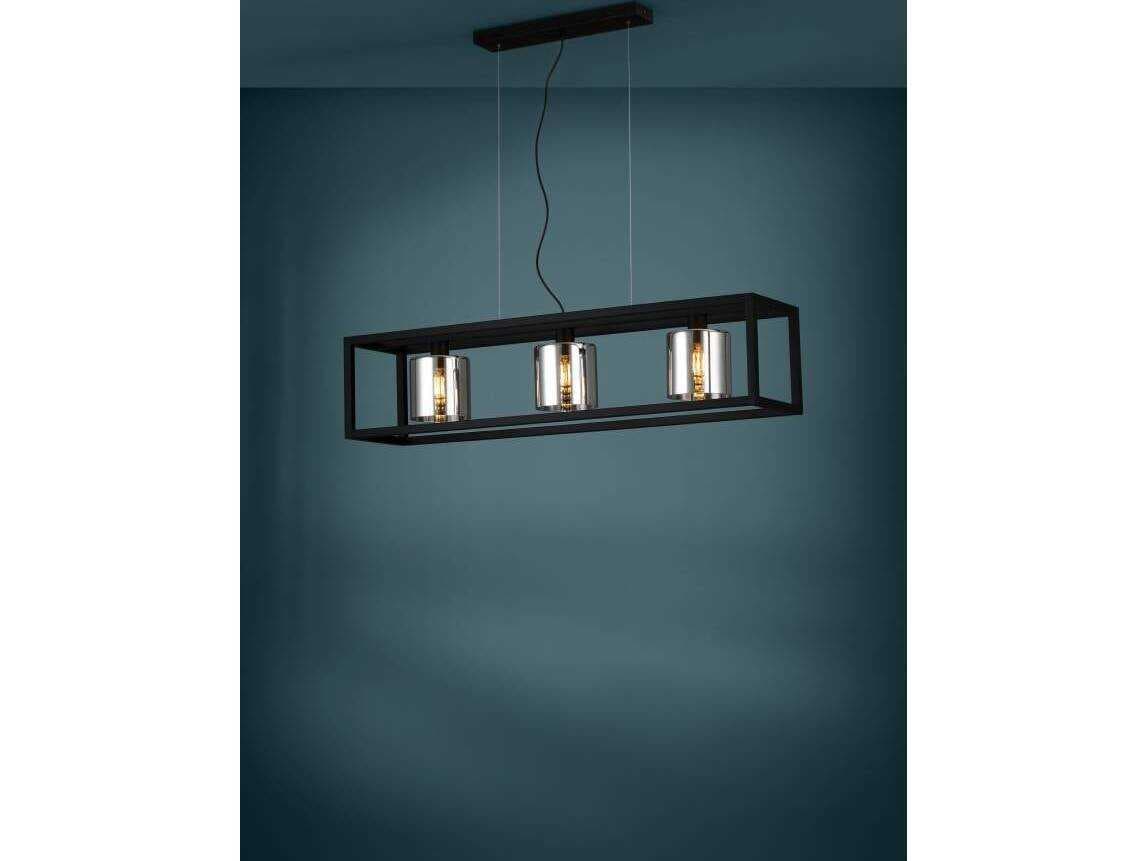 Eglo Brisling 3-Light Black Island Pendant