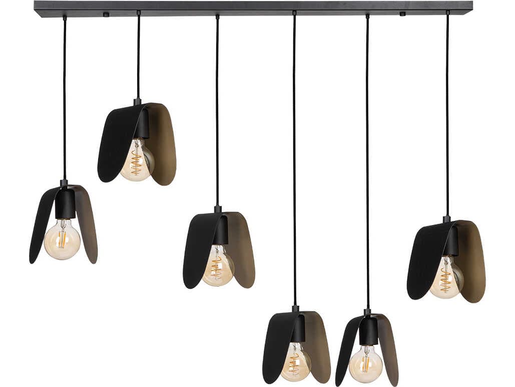 Eglo Serenara 6-Light Black Island Pendant