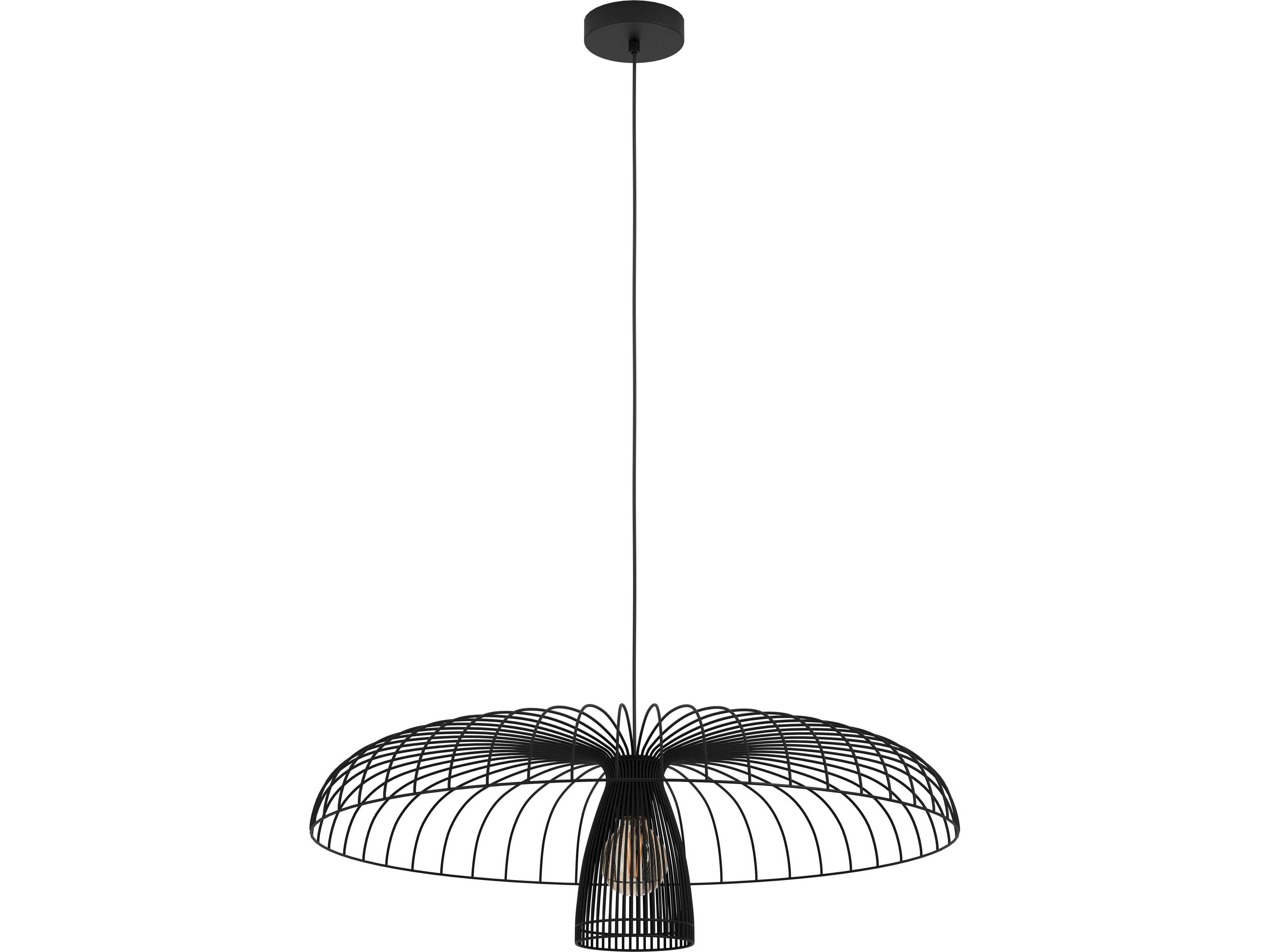 Eglo Champerico 1-Light Black Pendant