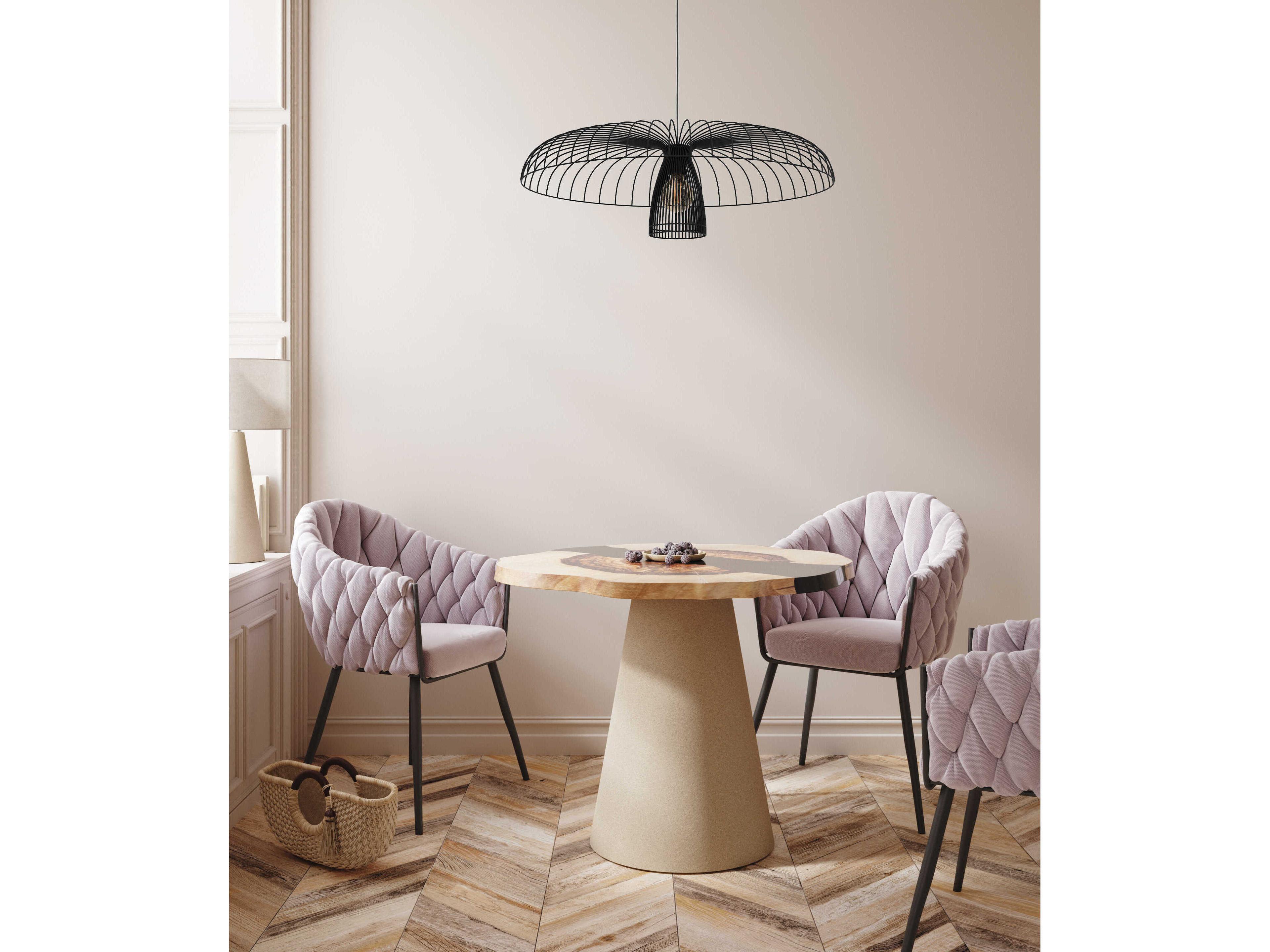 Eglo Champerico 1-Light Black Pendant