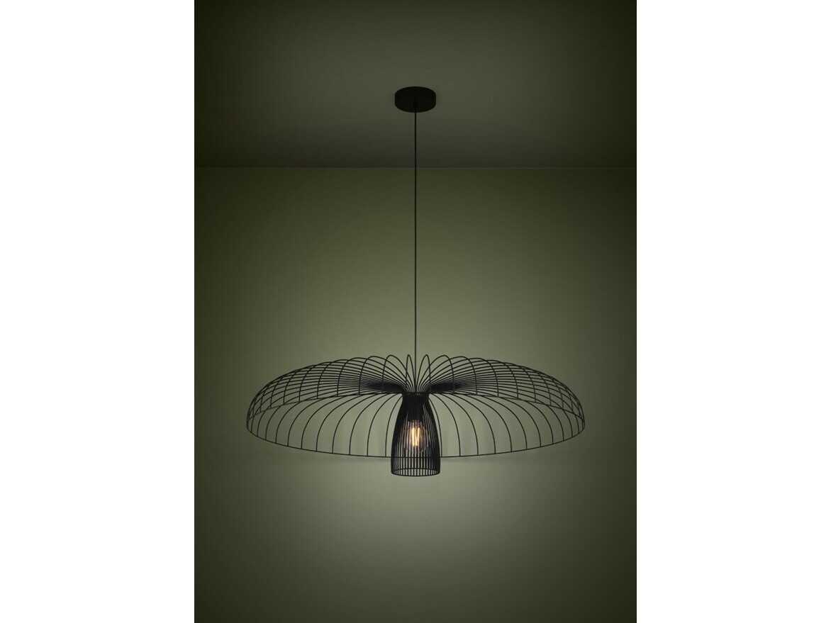 Eglo Champerico 1-Light Black Pendant