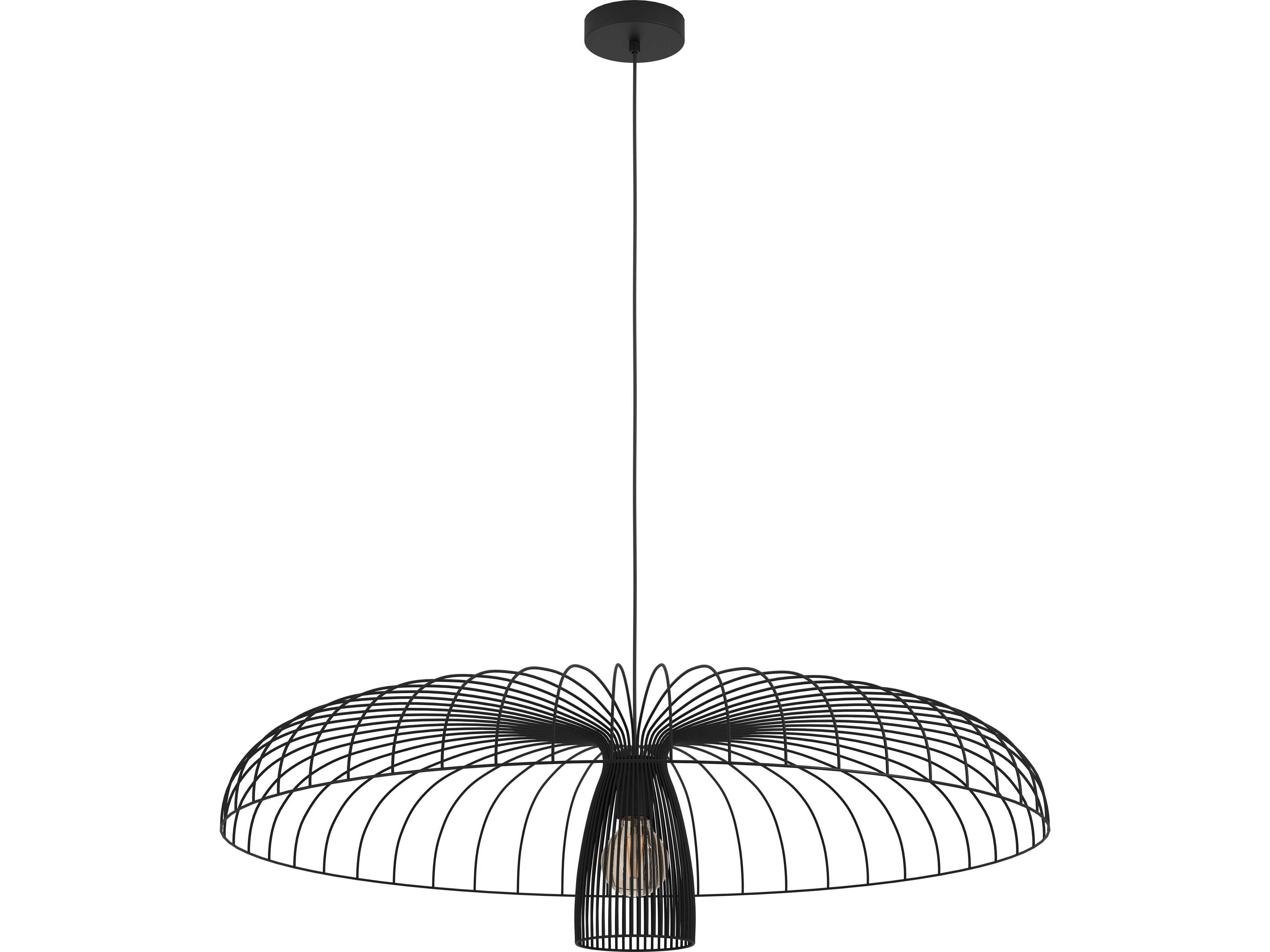 Eglo Champerico 1-Light Black Pendant