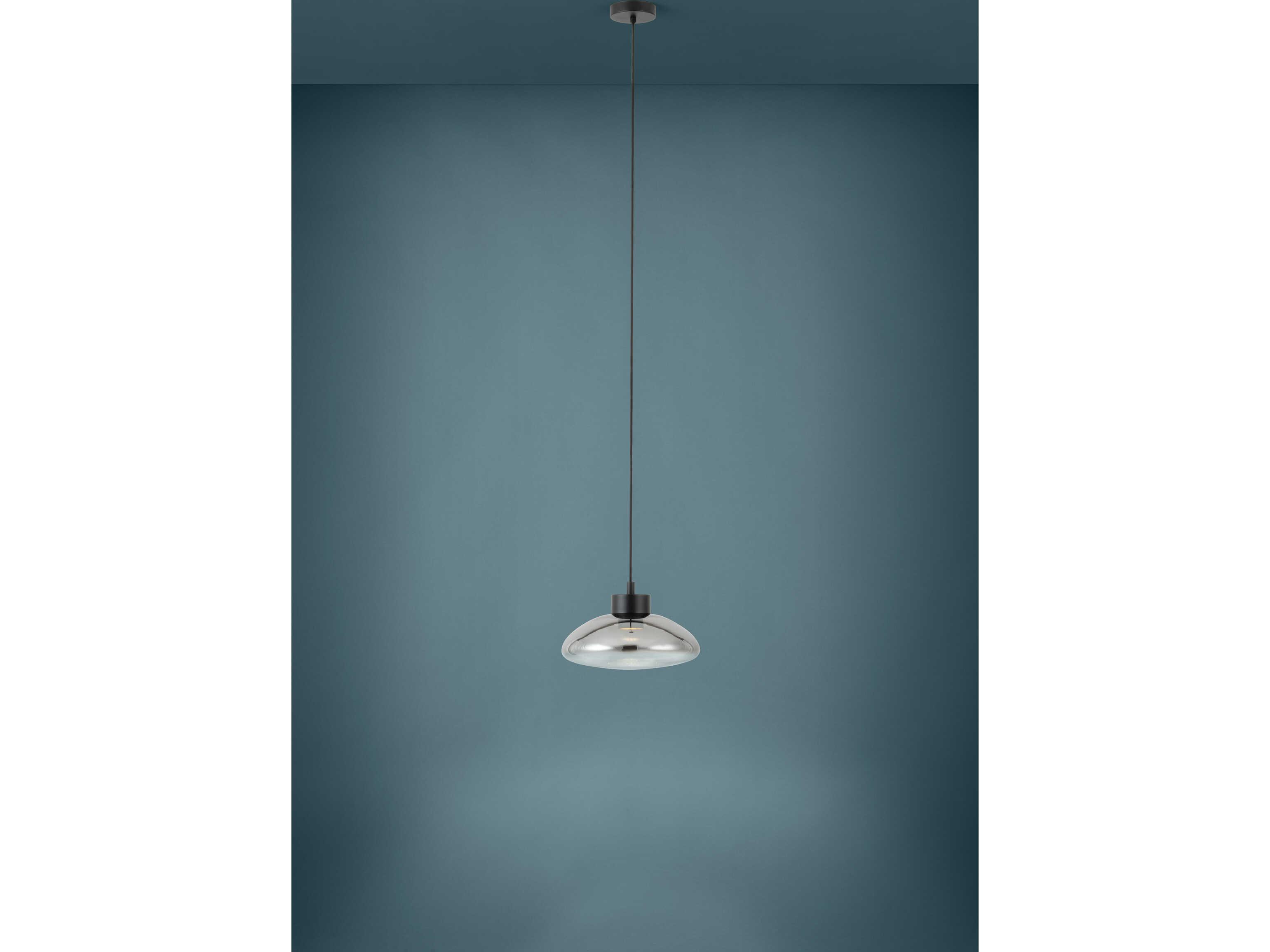 Eglo Sarnarra 1-Light Black Mini Pendant