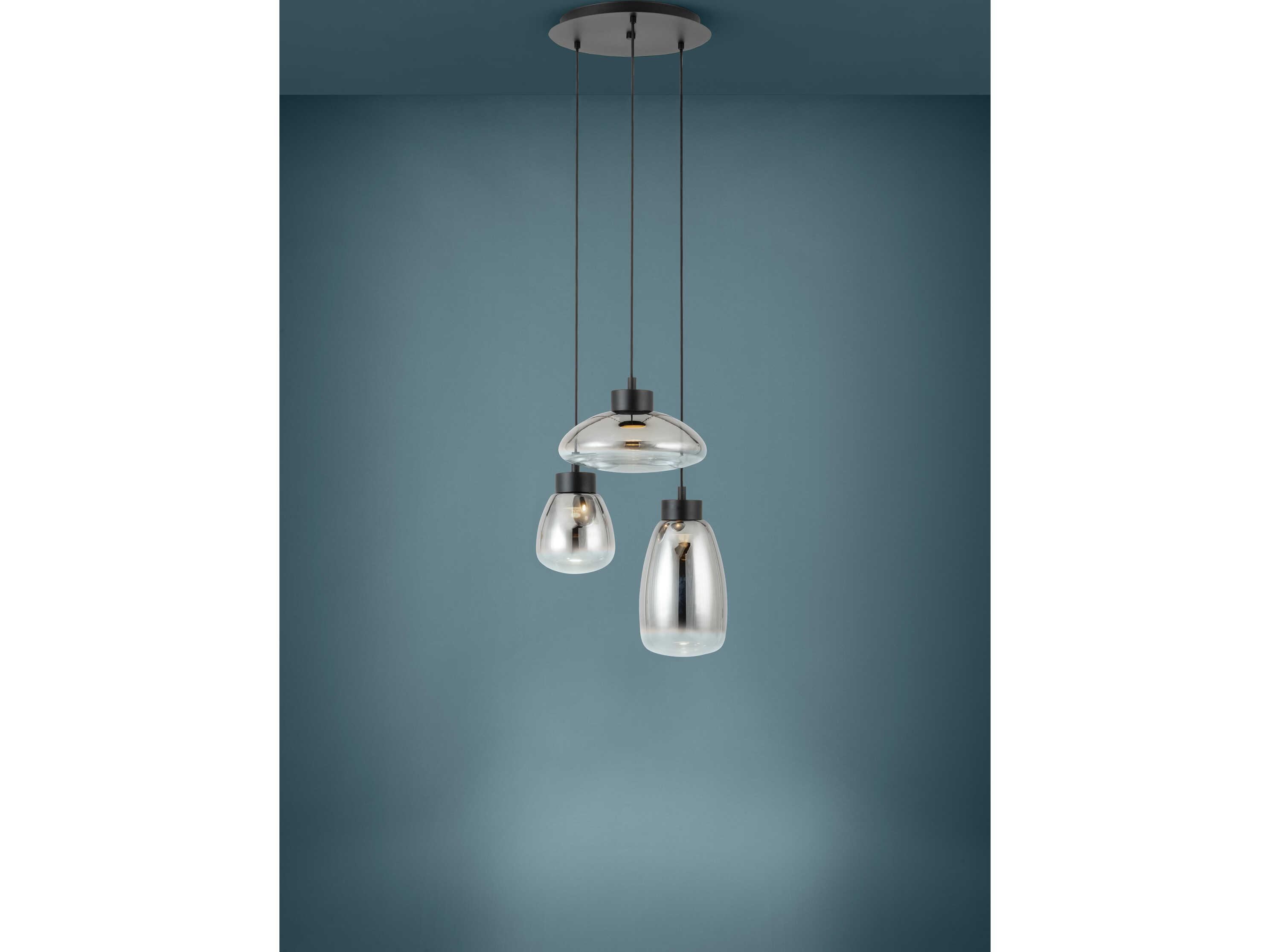 Eglo Sarnarra 3-Light Black Pendant