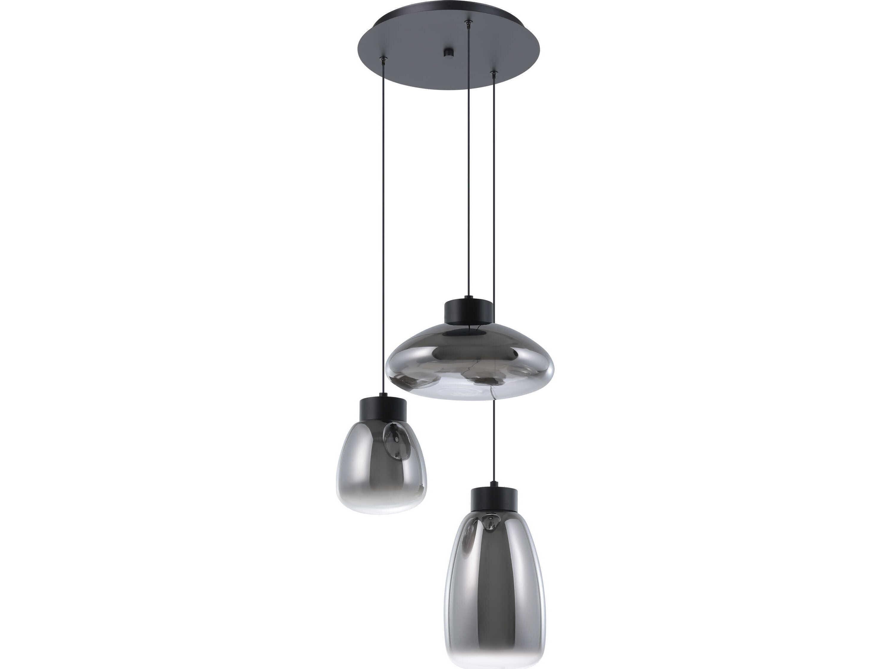 Eglo Sarnarra 3-Light Black Pendant
