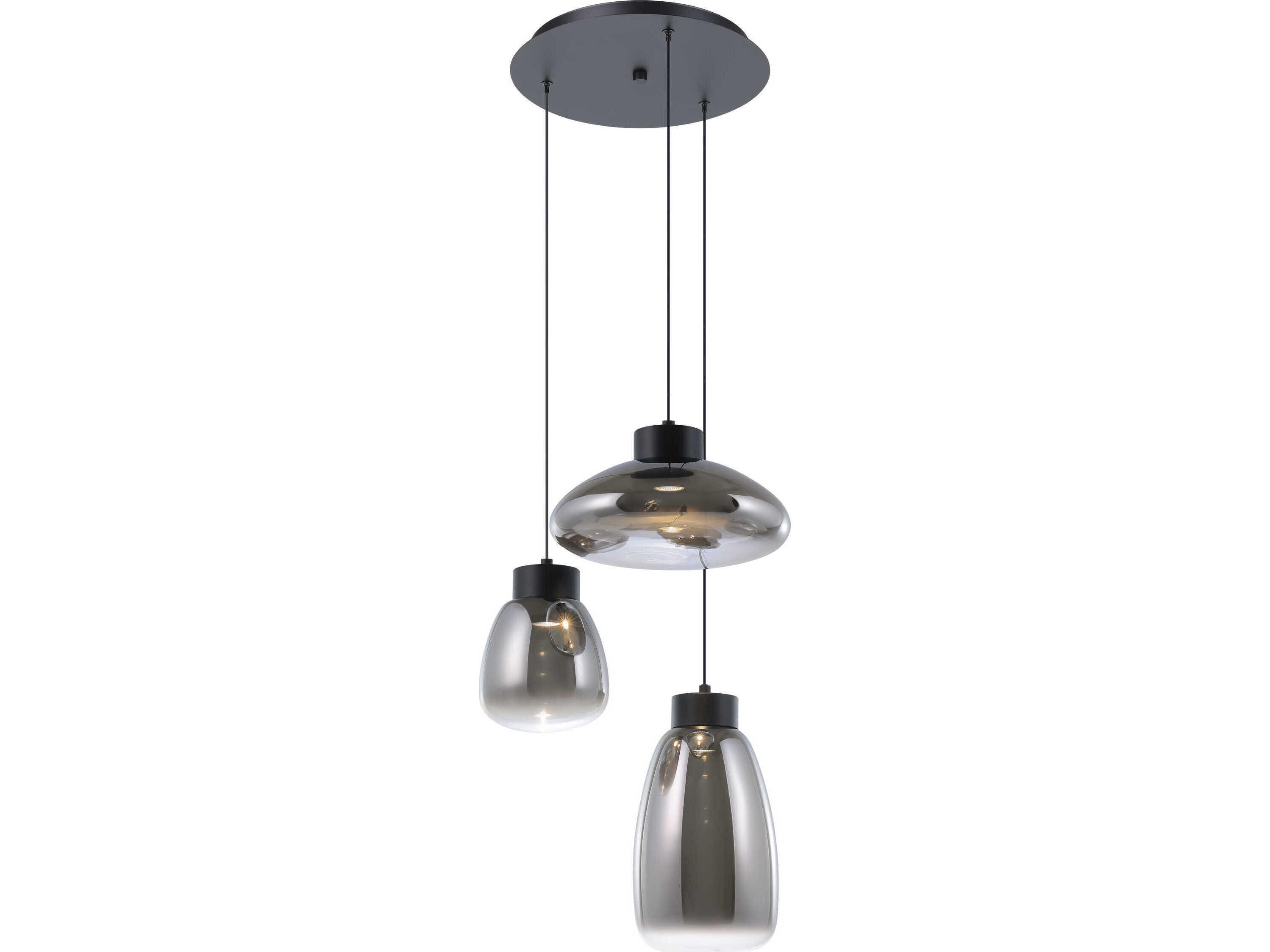 Eglo Sarnarra 3-Light Black Pendant