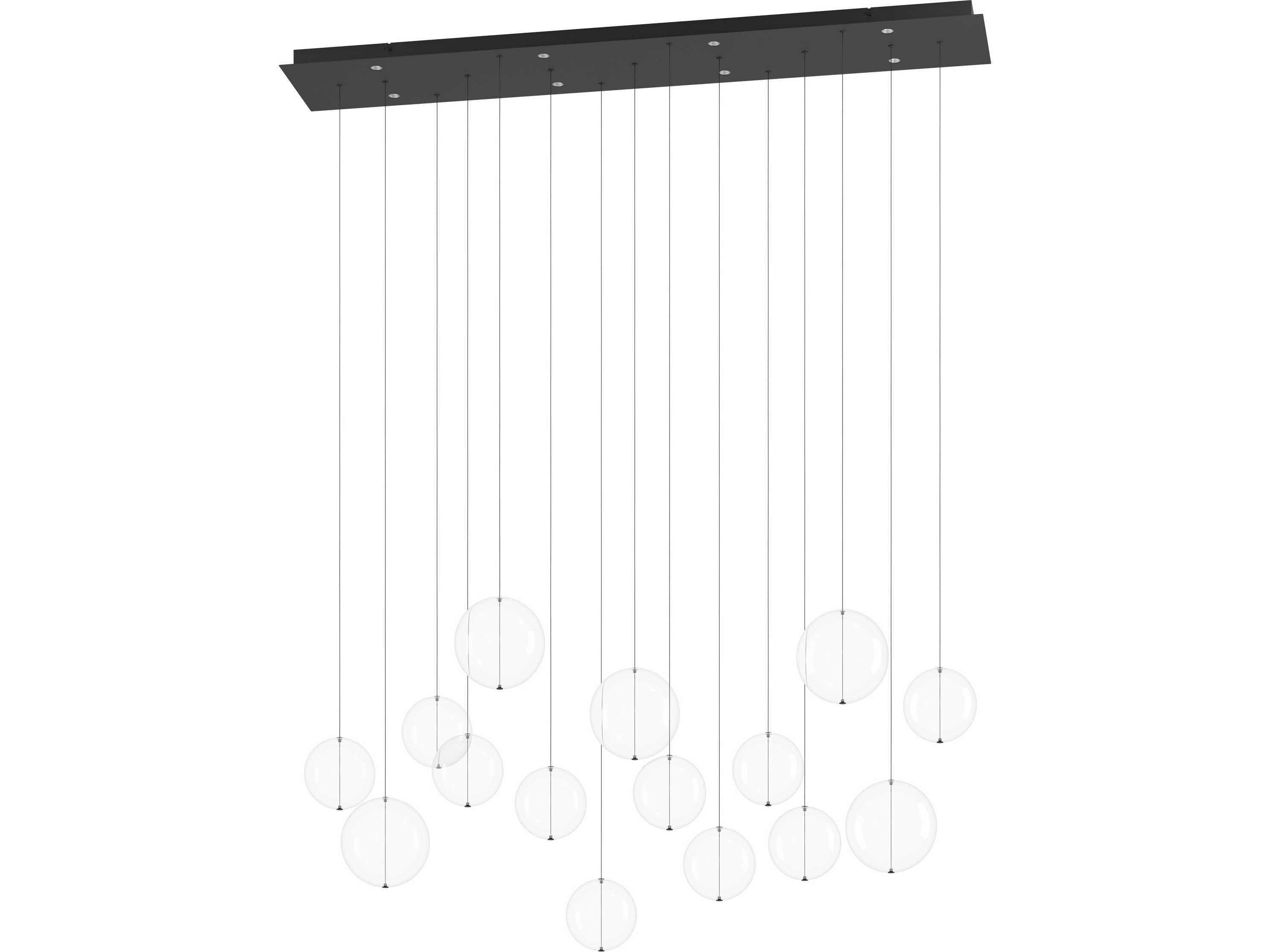 Eglo Espardello 8-Light Black Globe Island Pendant