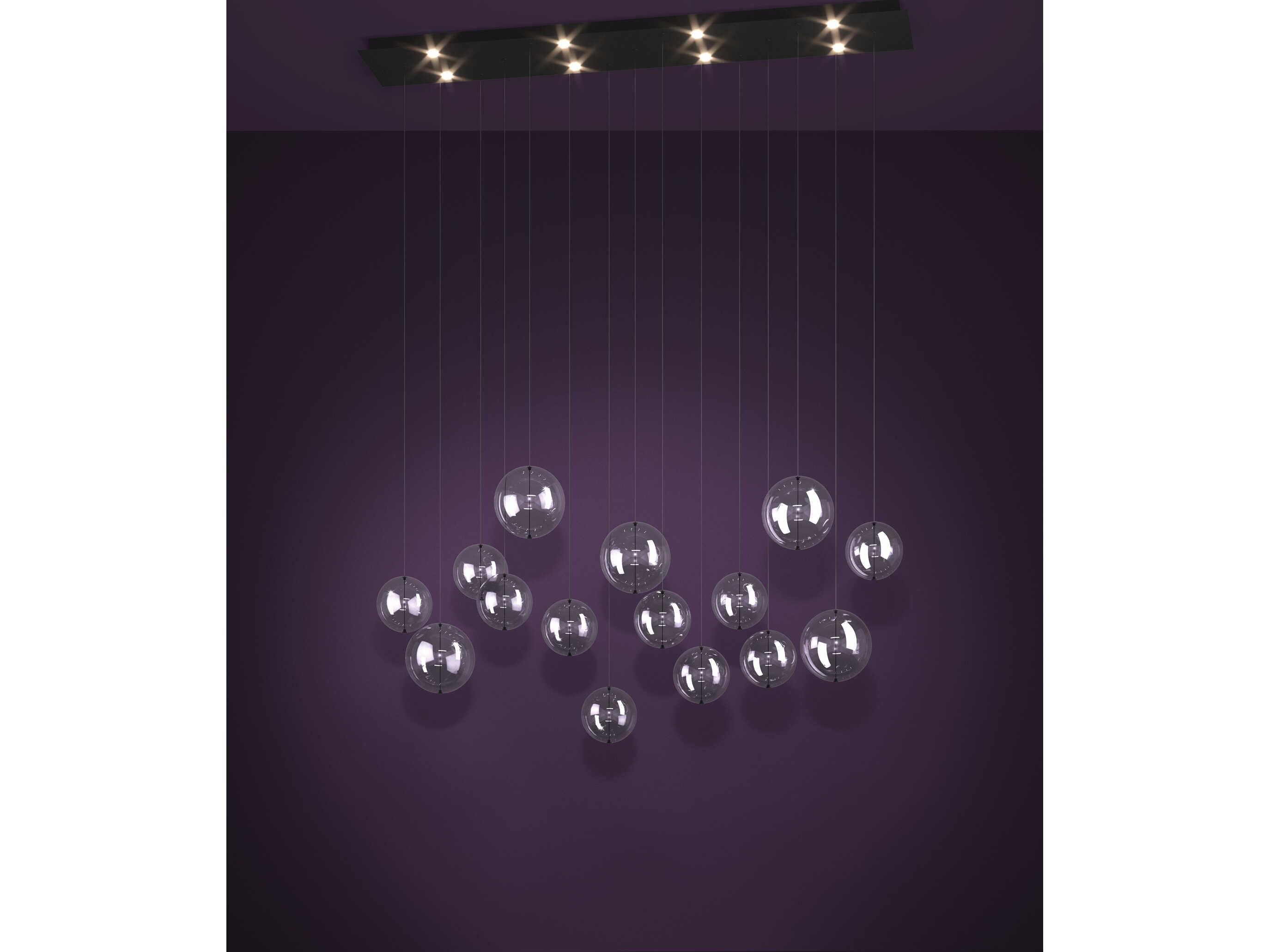 Eglo Espardello 8-Light Black Globe Island Pendant