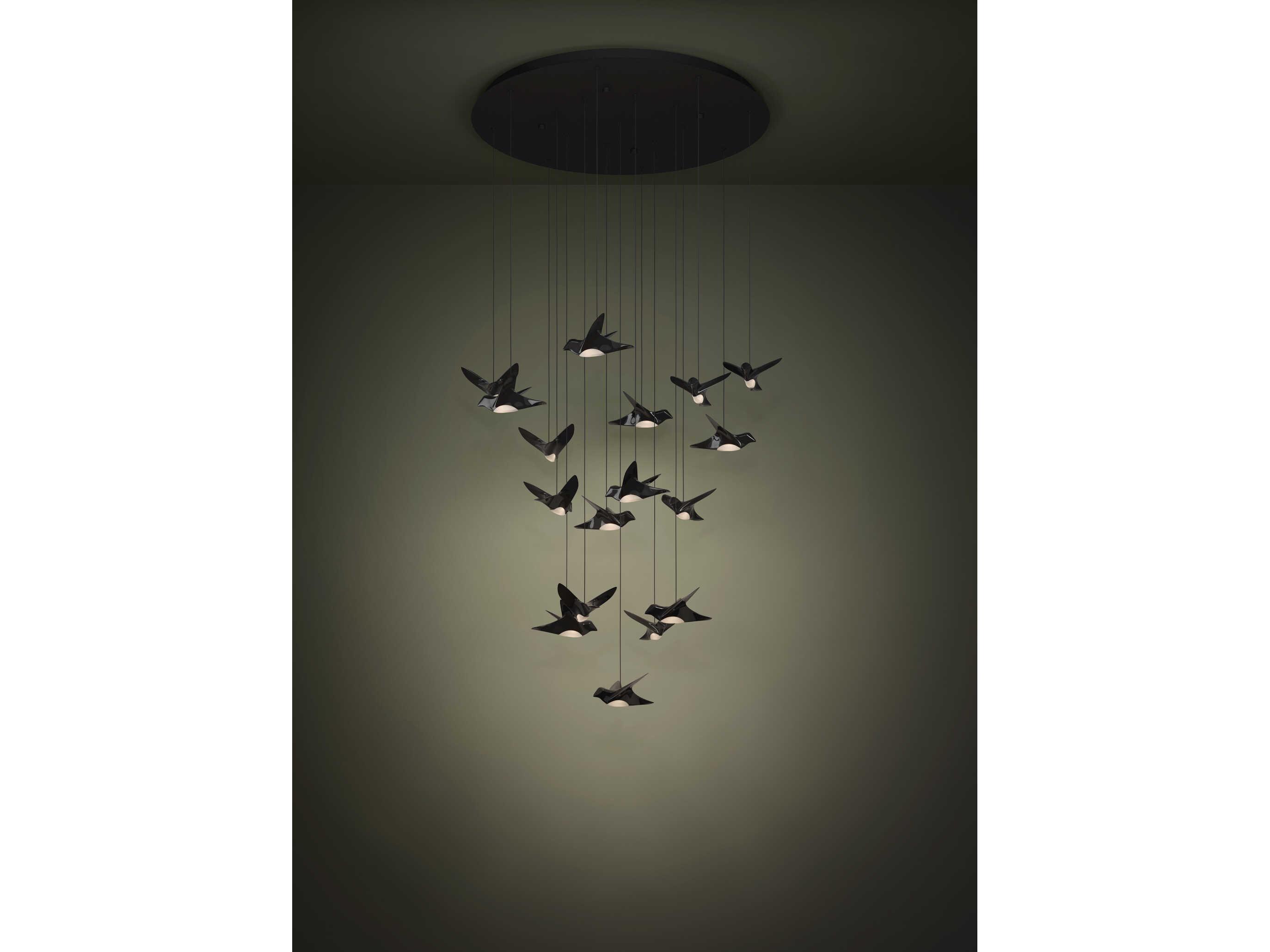 Eglo Paratebueno 17-Light Black Chrome Pendant