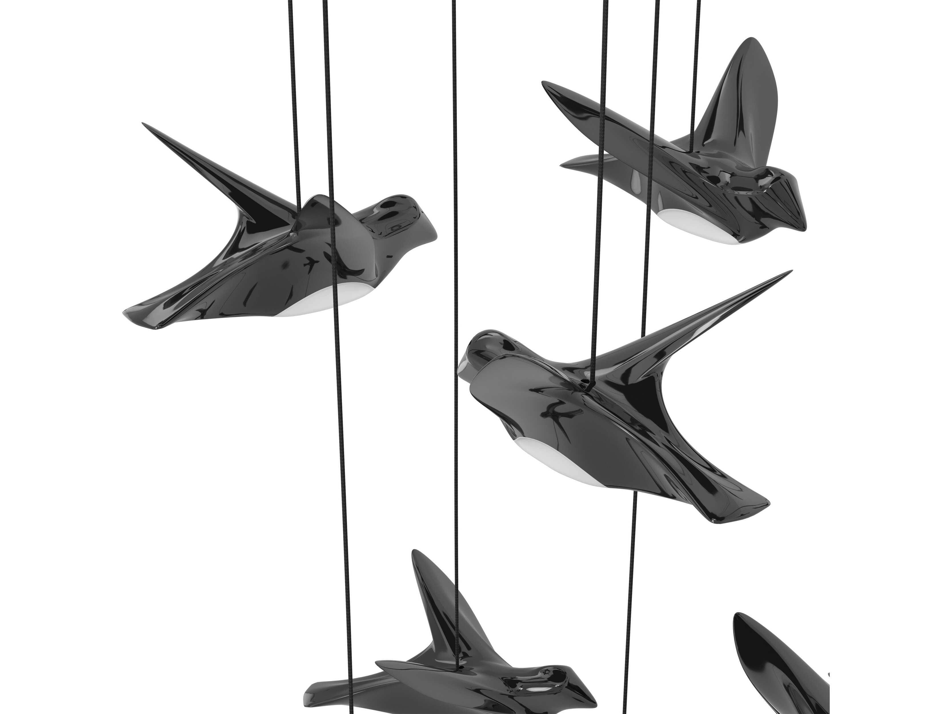 Eglo Paratebueno 17-Light Black Chrome Island Pendant