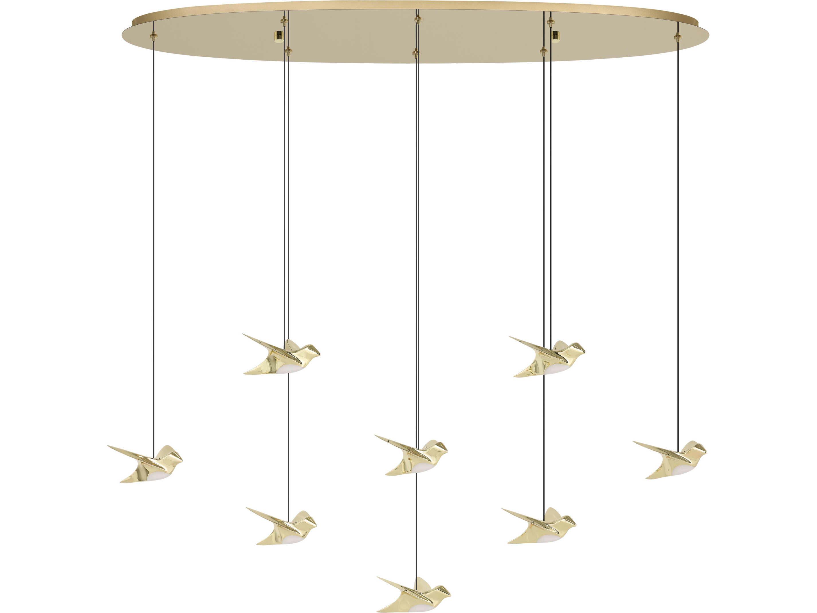 Eglo Paratebueno 8-Light Brass Island Pendant