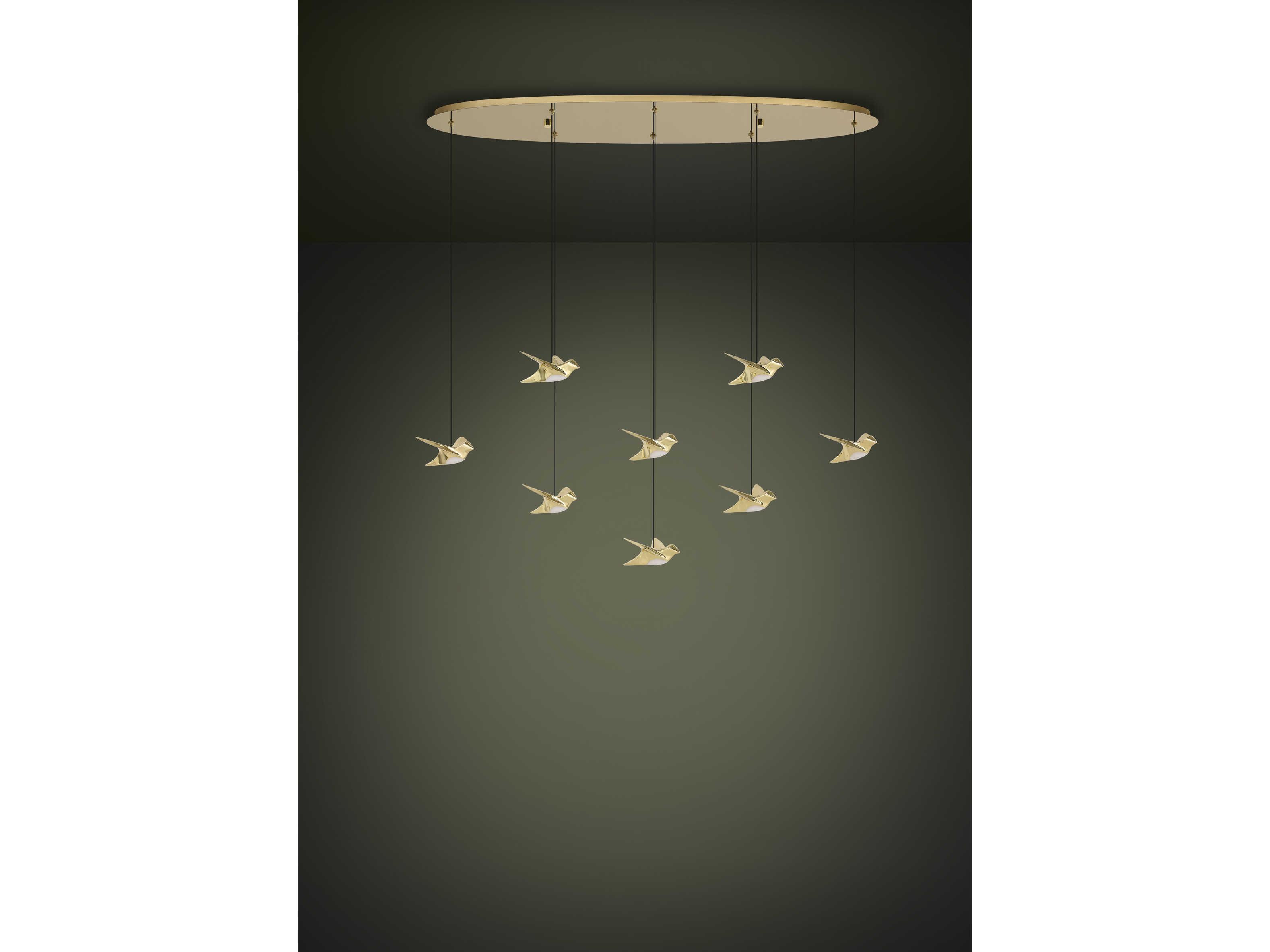 Eglo Paratebueno 8-Light Brass Island Pendant