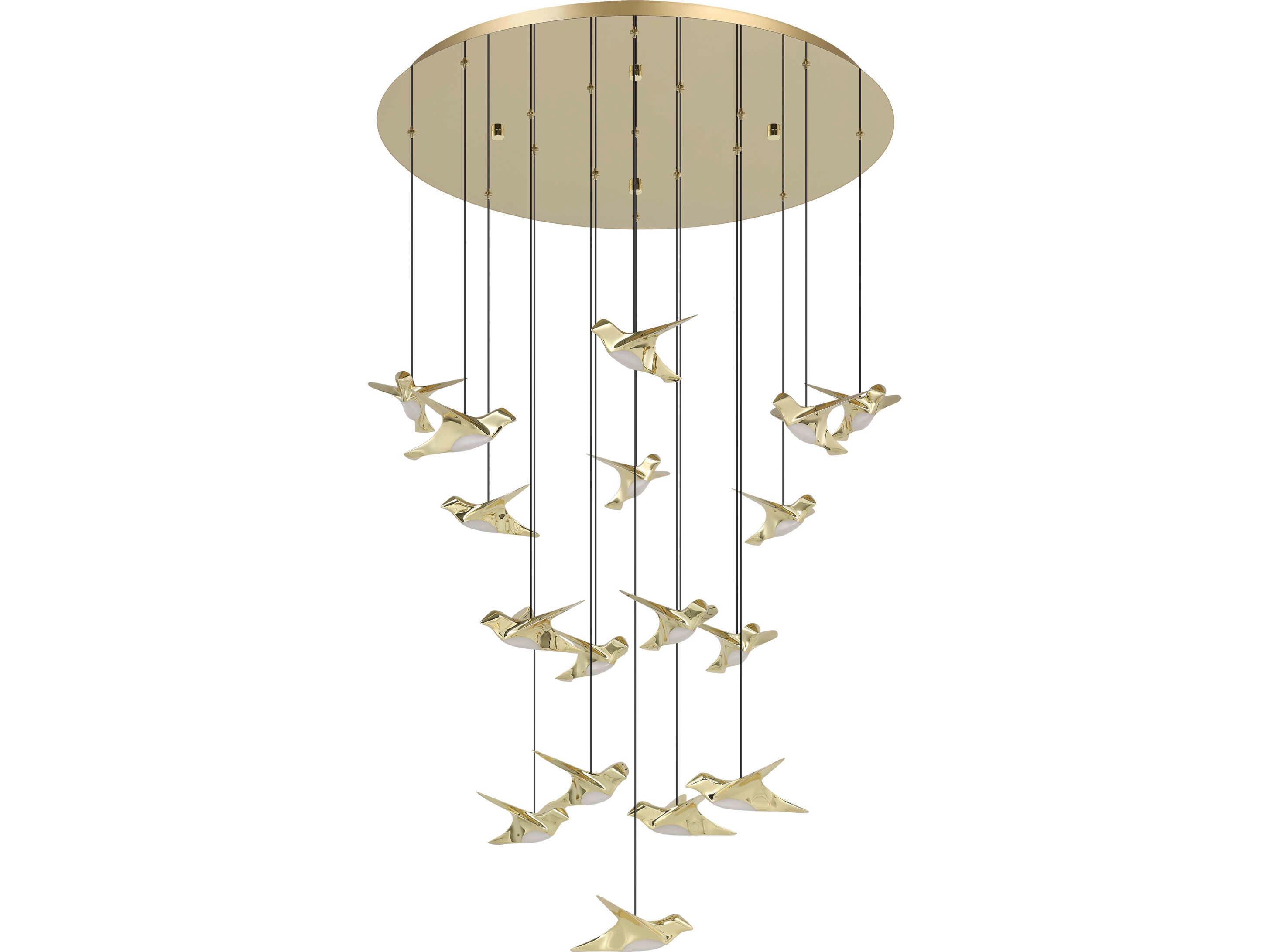 Eglo Paratebueno 17-Light Brass Pendant