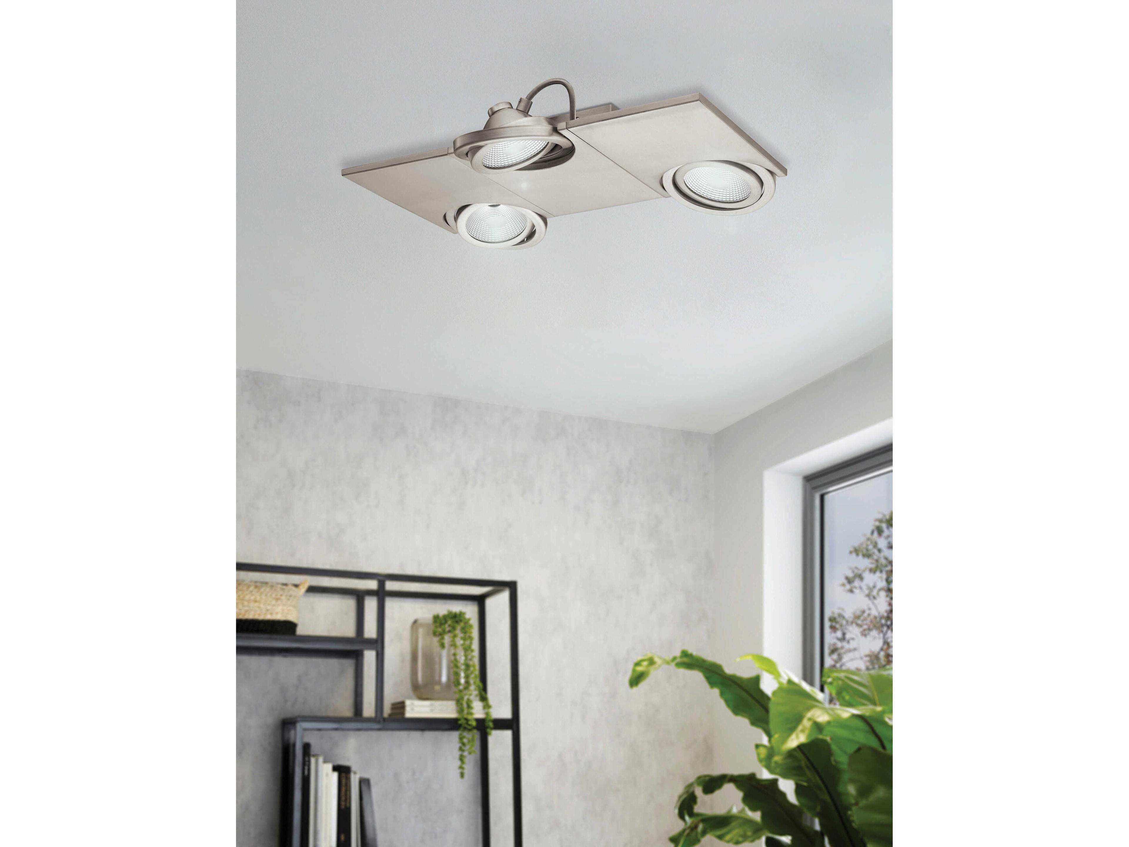 Eglo Brea 3-Light Matte Nickel Track & Rail Light