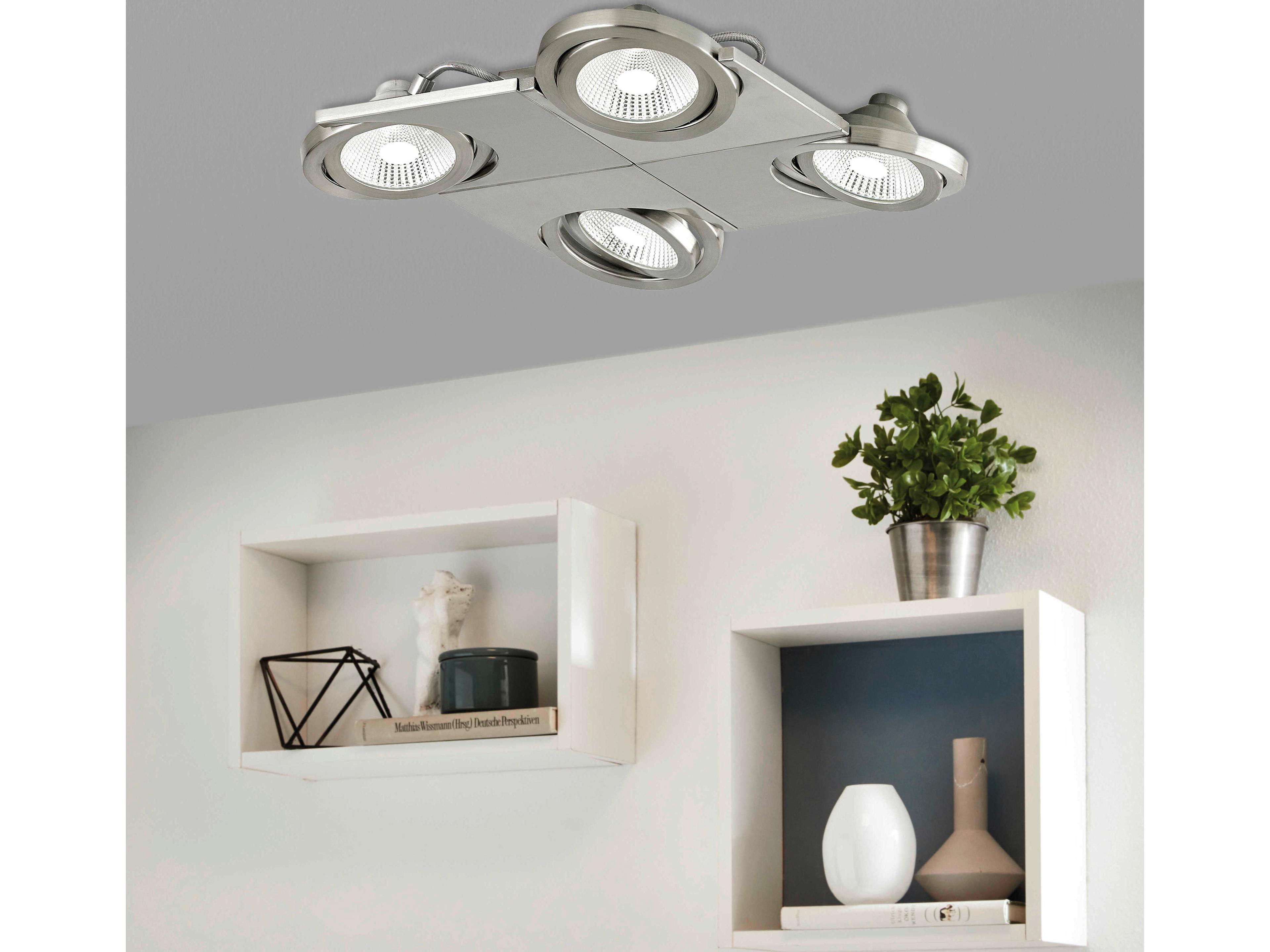 Eglo Brea 4-Light Matte Nickel Track & Rail Light