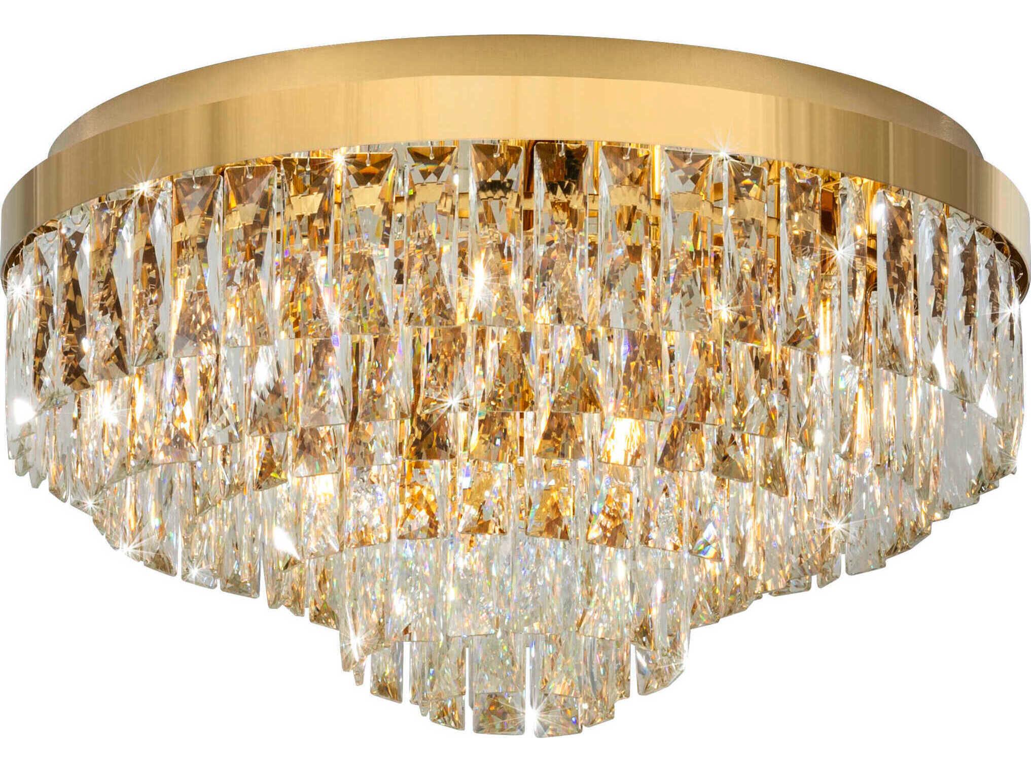 Eglo Valparaiso 11-Light Gold Flush Mount