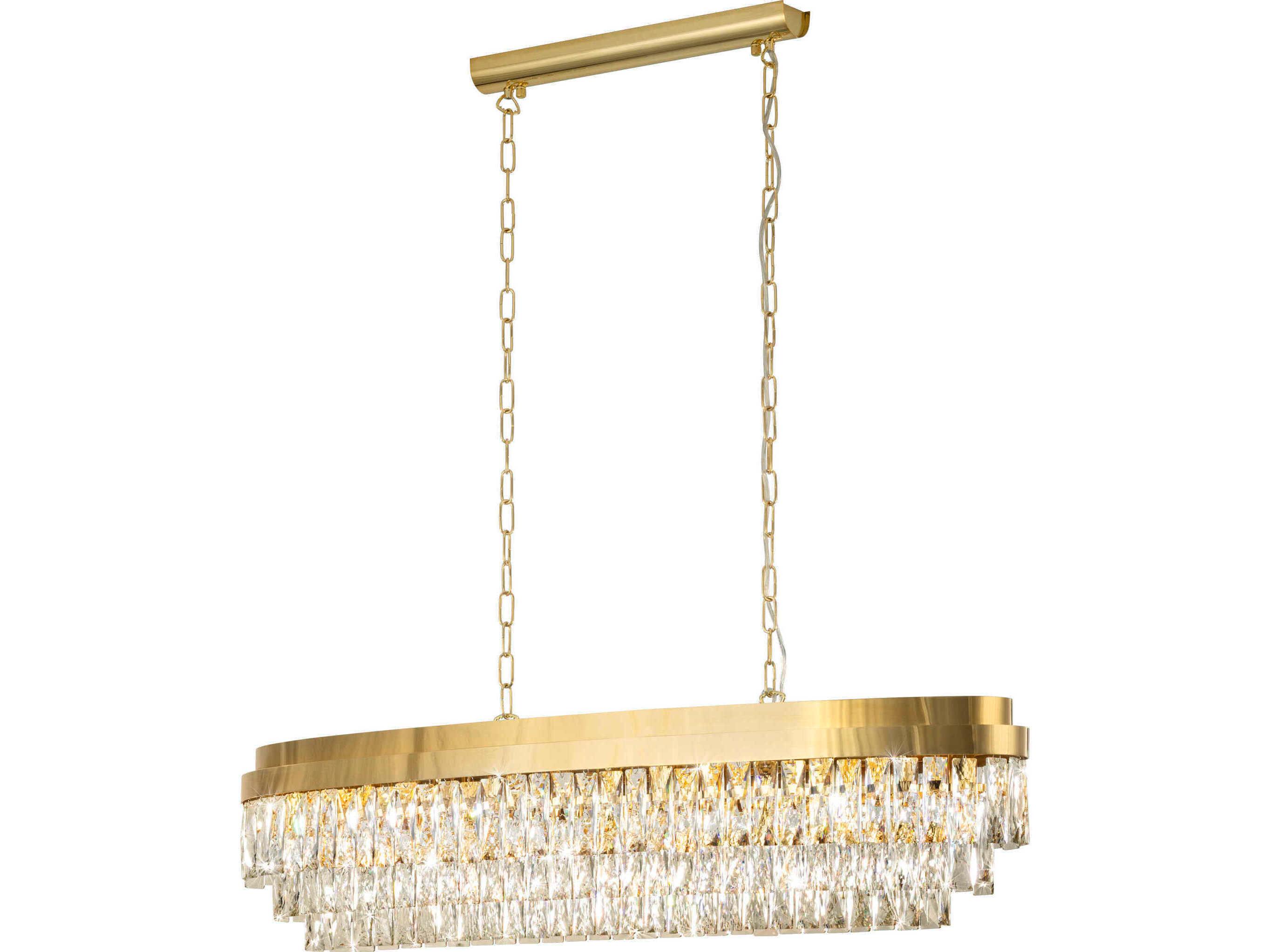Eglo Valparaiso 13-Light Gold Island Pendant