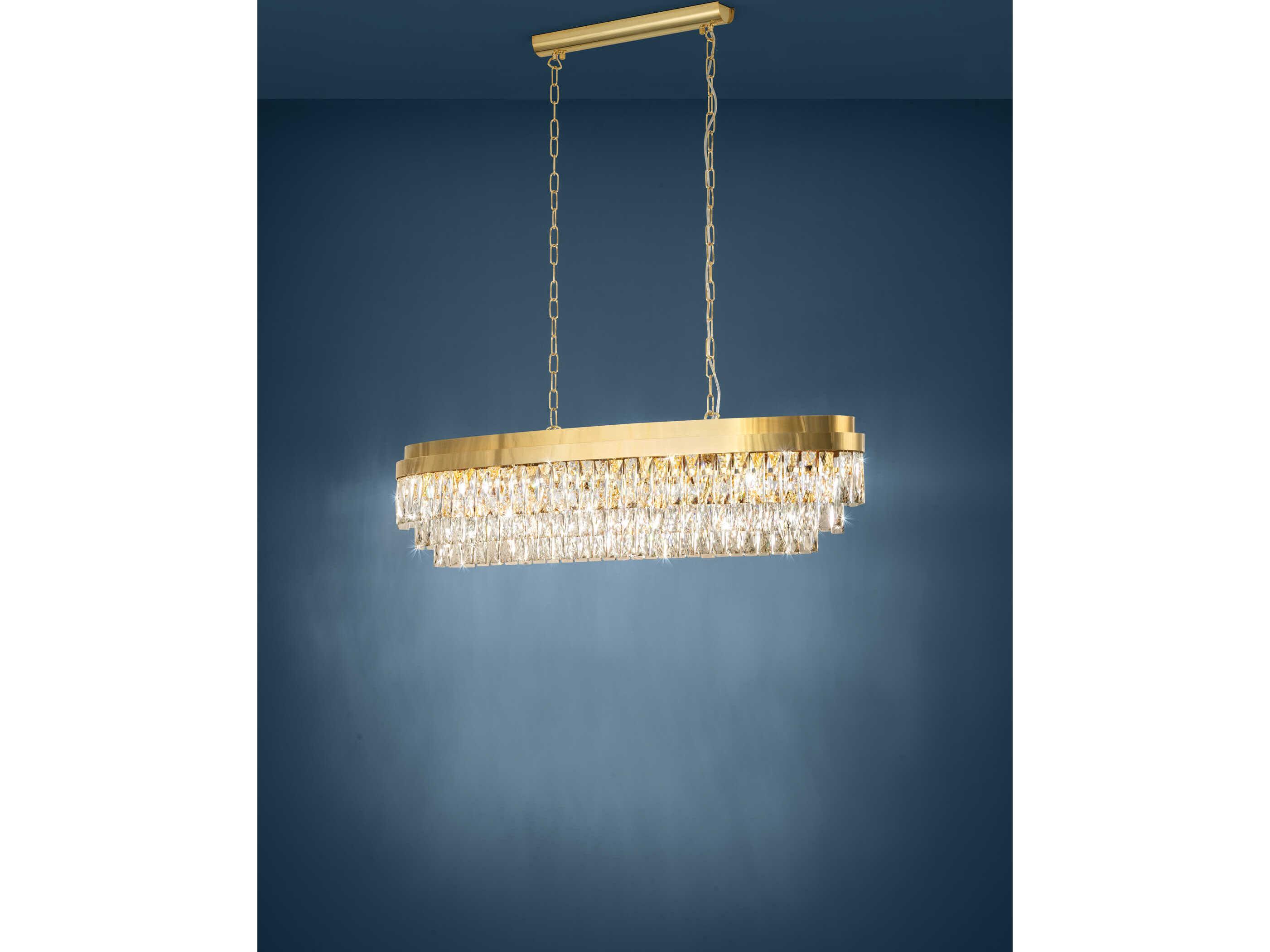 Eglo Valparaiso 13-Light Gold Island Pendant