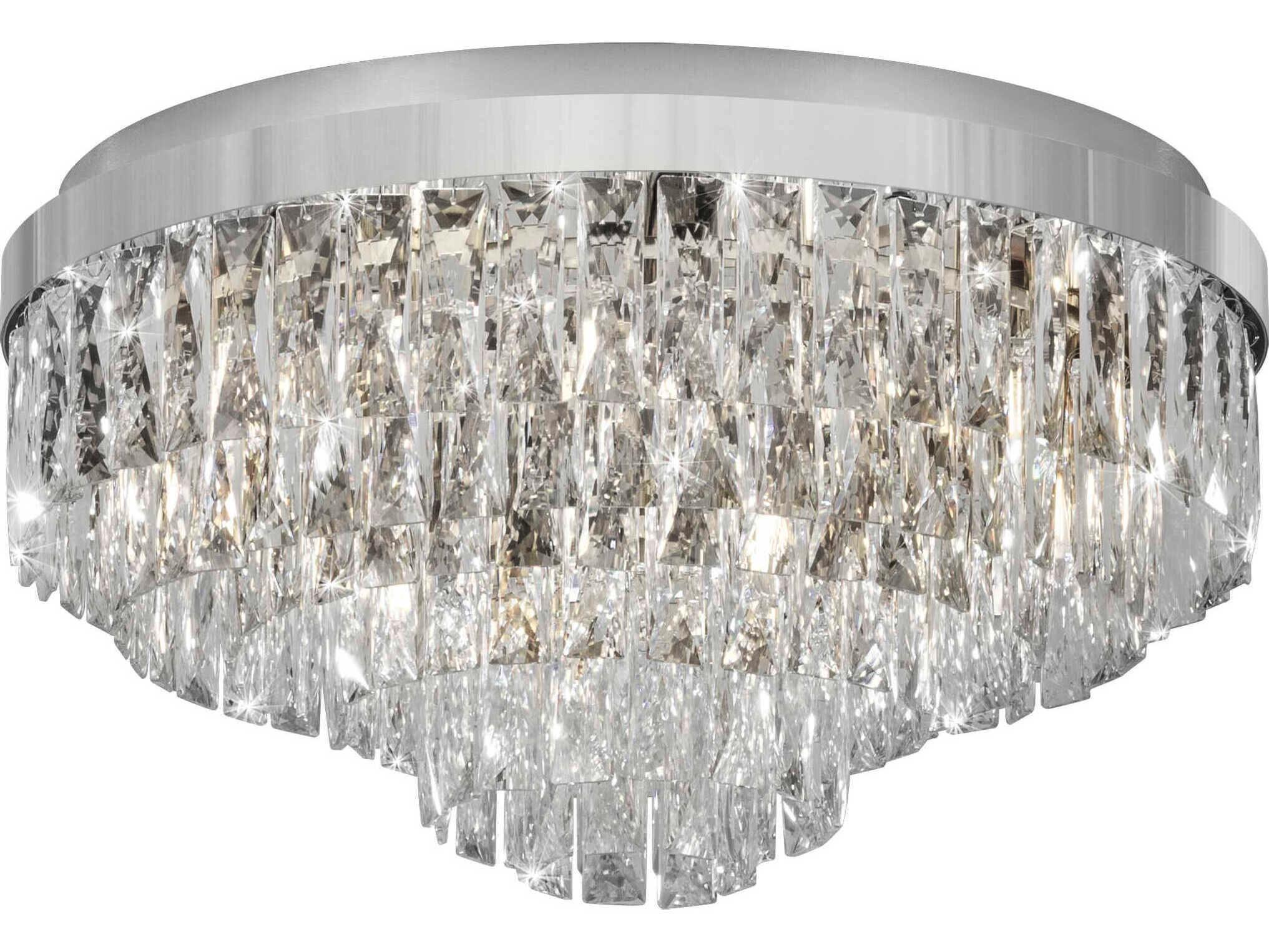 Eglo Valparaiso 11-Light Chrome Flush Mount