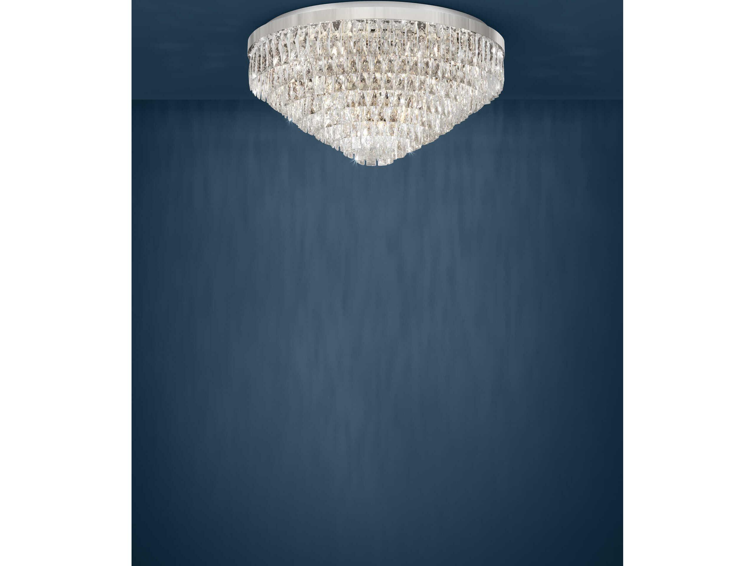 Eglo Valparaiso 16-Light Chrome Flush Mount