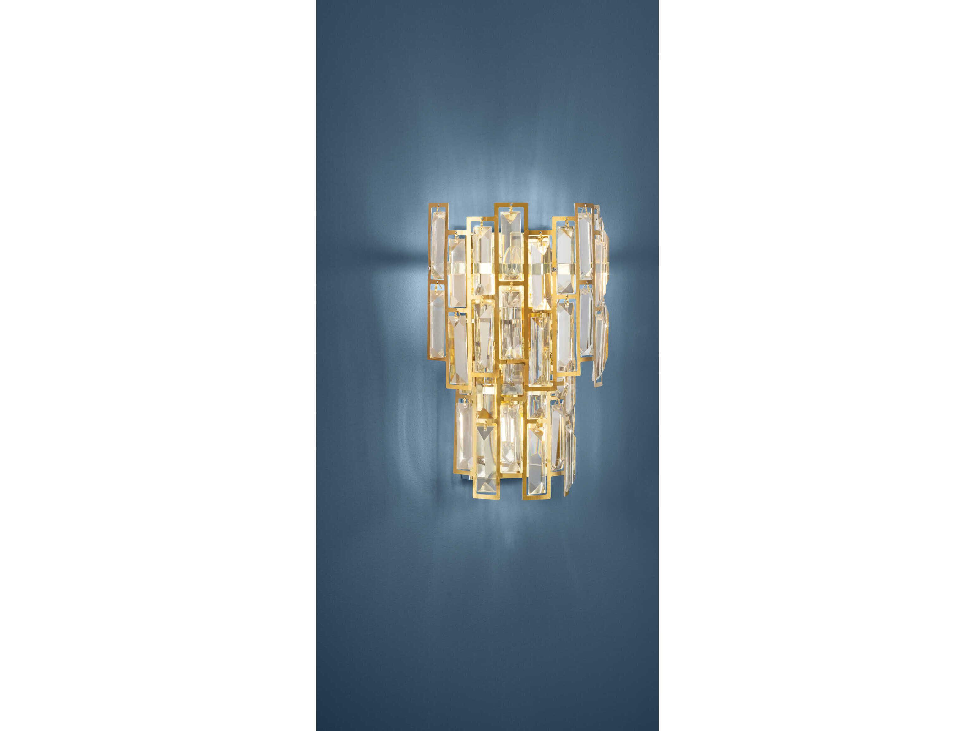 Eglo Calmeilles 3-Light Brass Wall Sconce