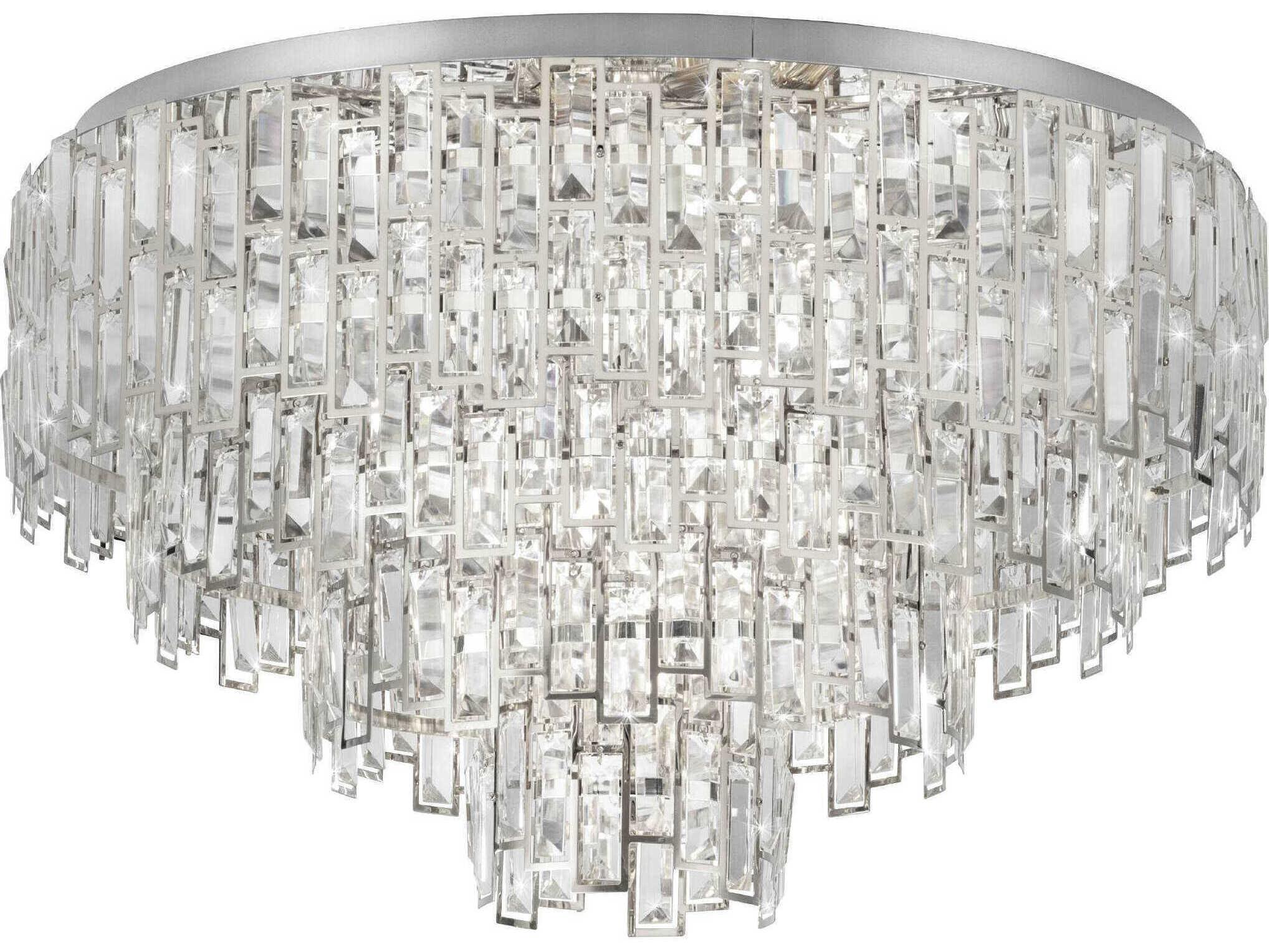 Eglo Calmeilles Chrome Tiered Flush Mount