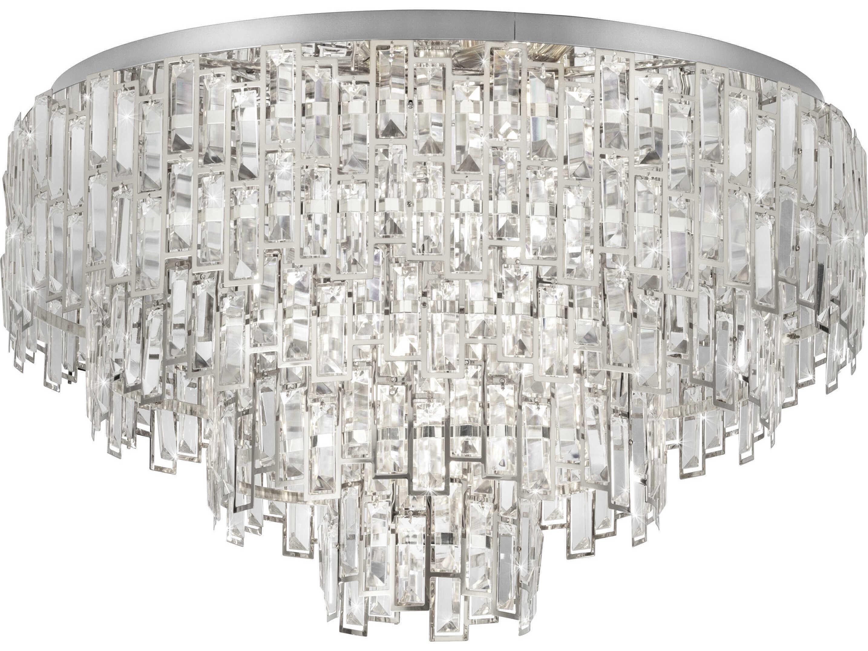 Eglo Calmeilles Chrome Tiered Flush Mount