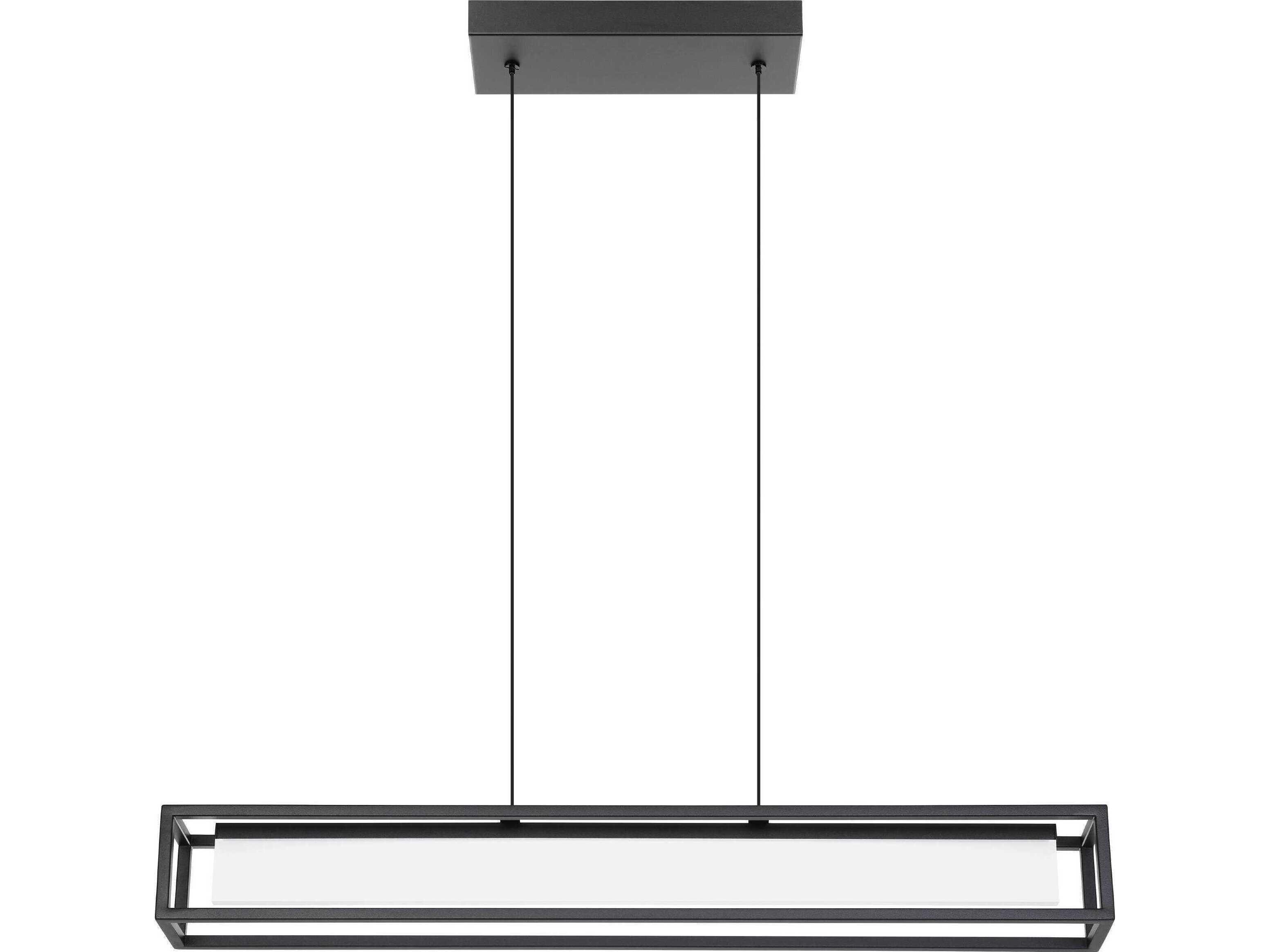 Eglo Gualajo 1-Light Black Island Pendant
