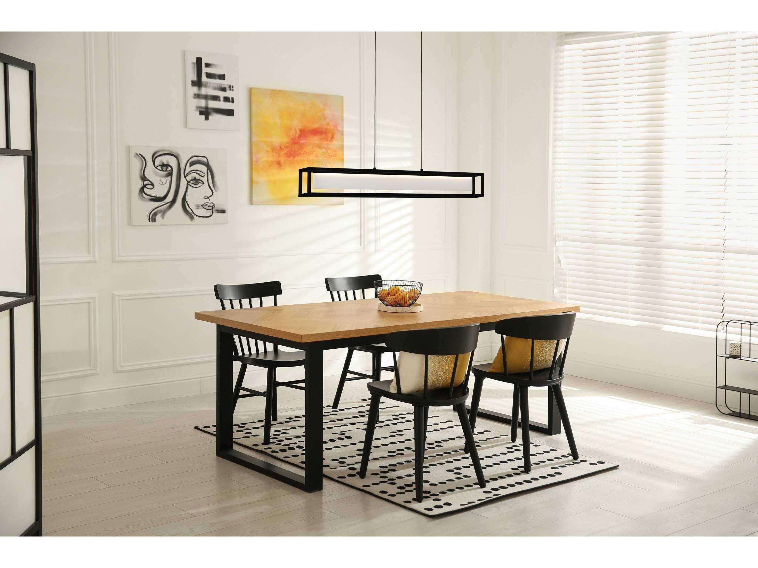 Eglo Gualajo 1-Light Black Island Pendant