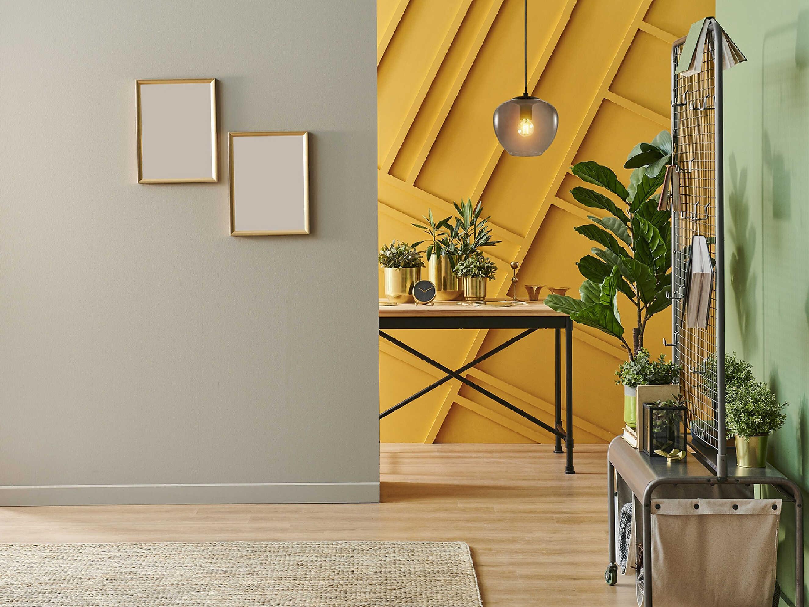 Eglo Priorat 1-Light Black Round Mini Pendant