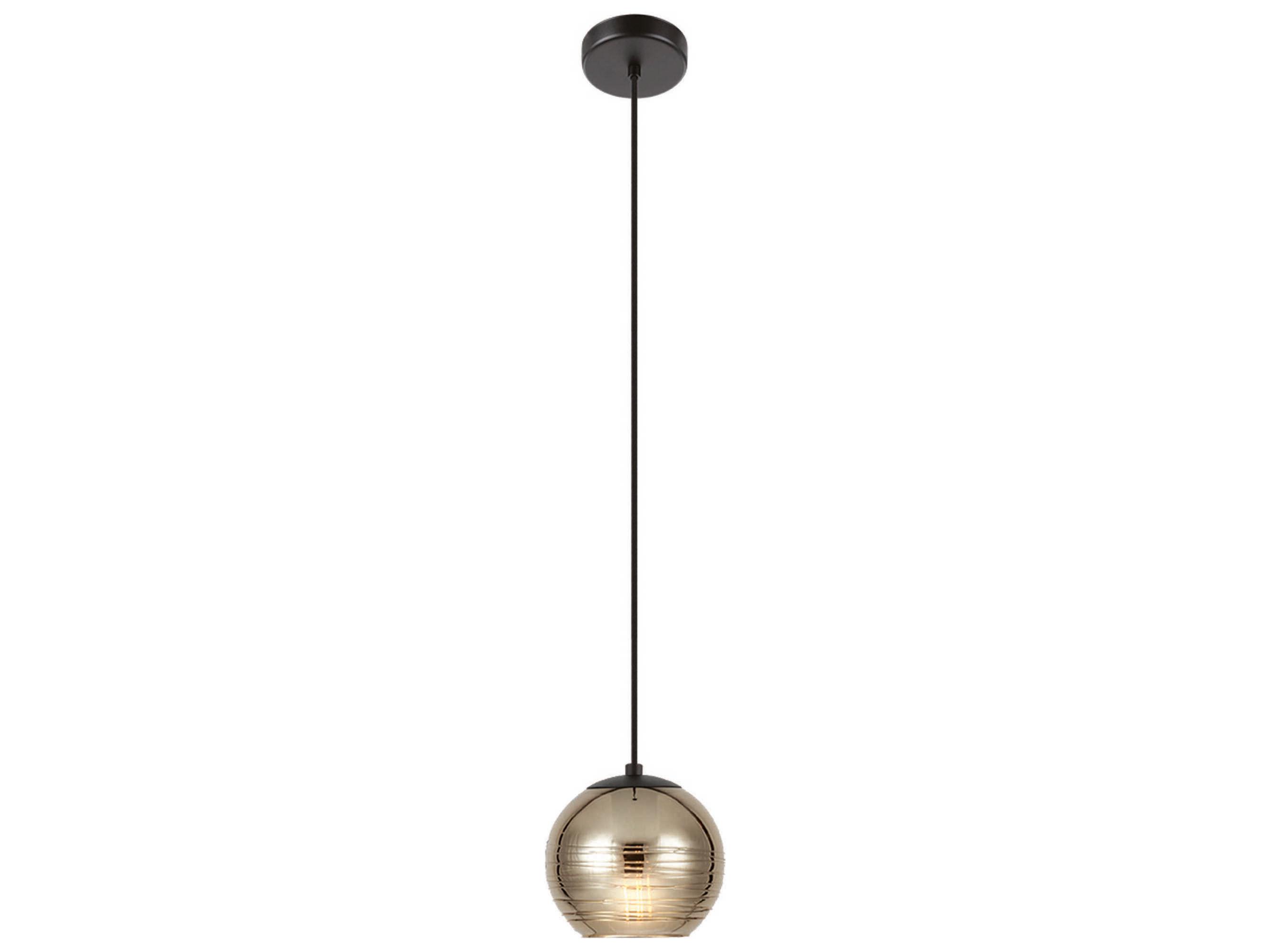 Eglo Lemorieta 1-Light Black Globe Mini Pendant