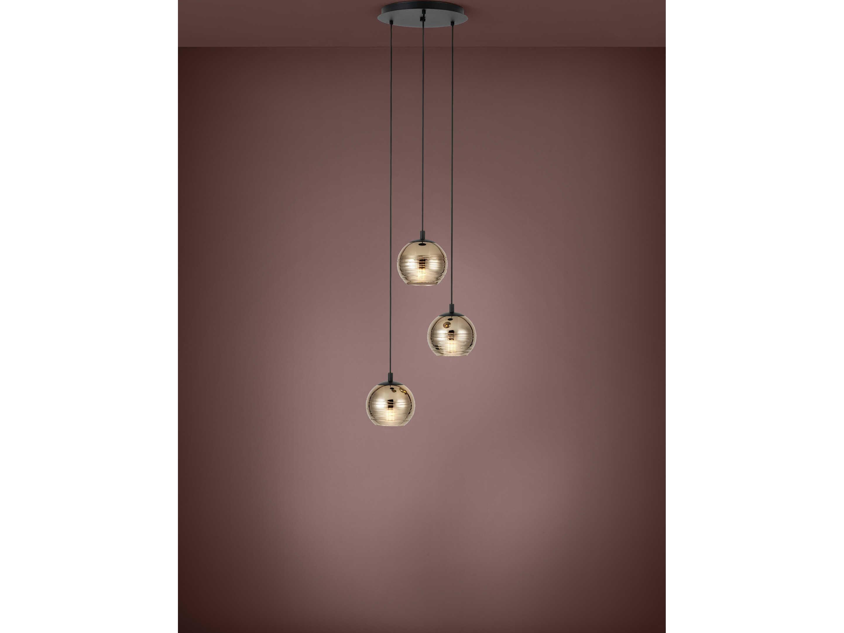 Eglo Lemorieta 3-Light Black Pendant
