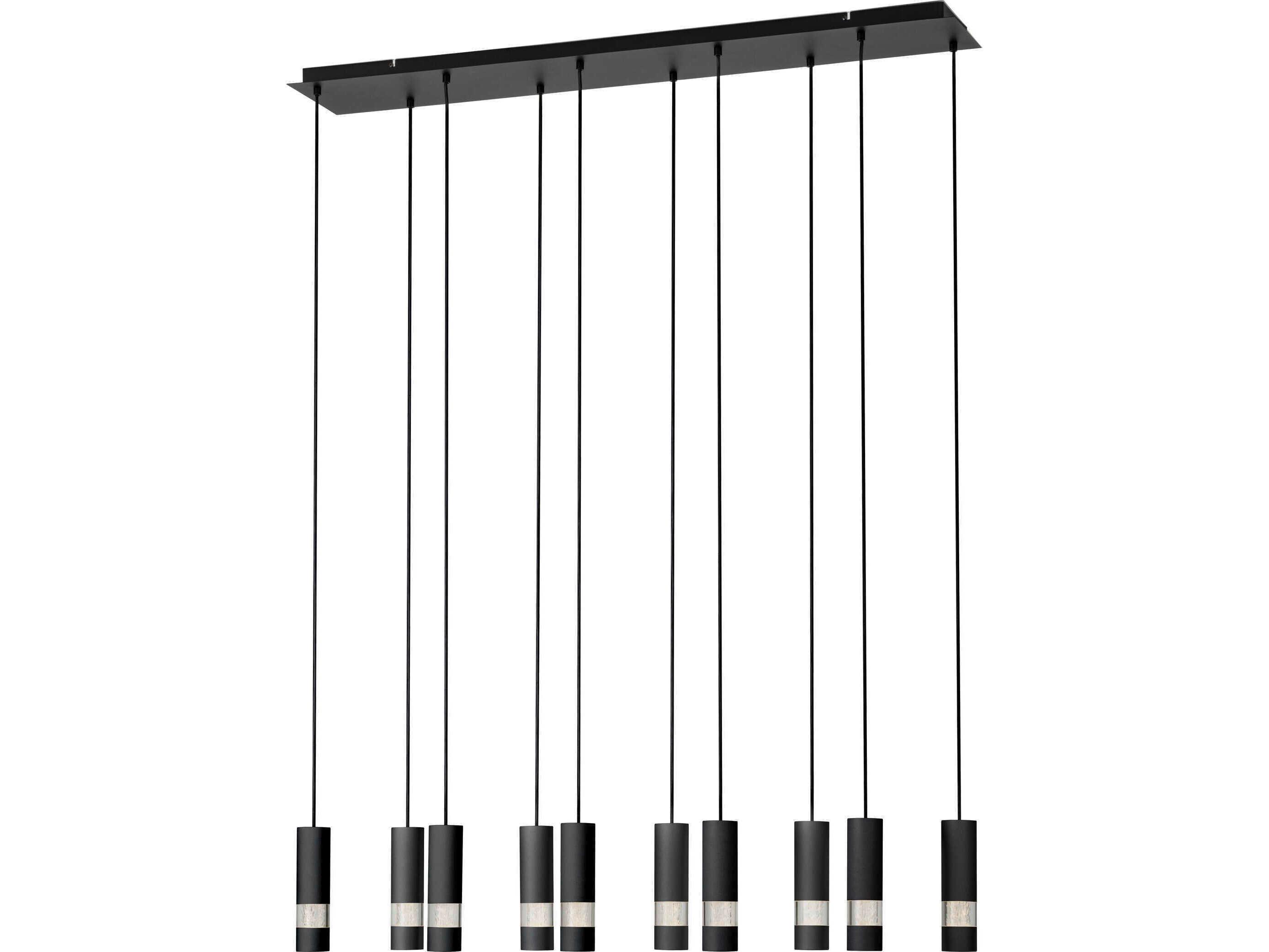 Eglo Bernabeta 10-Light Black Cylinder Island Pendant