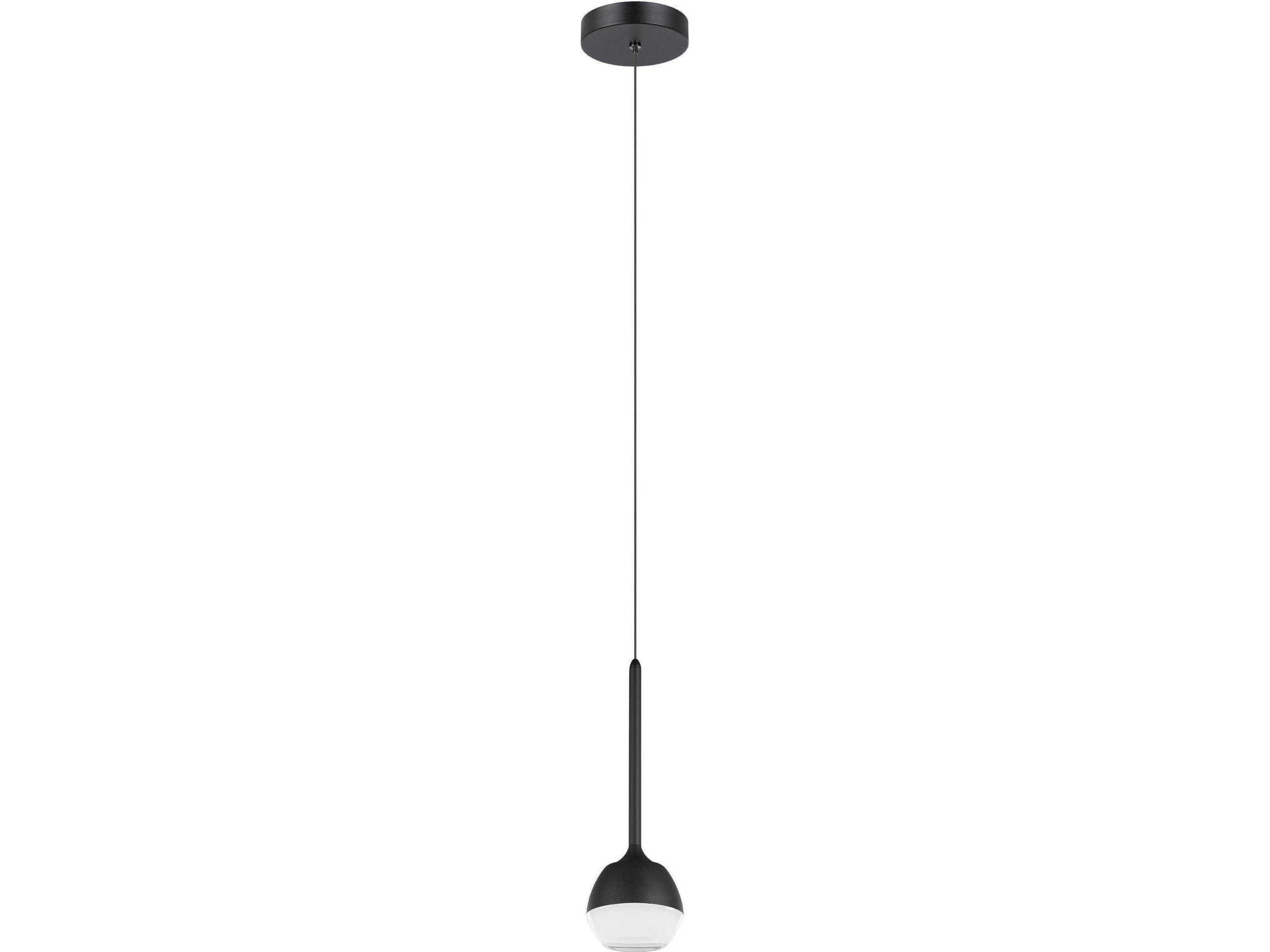 Eglo Nucetto 1-Light Black Mini Pendant