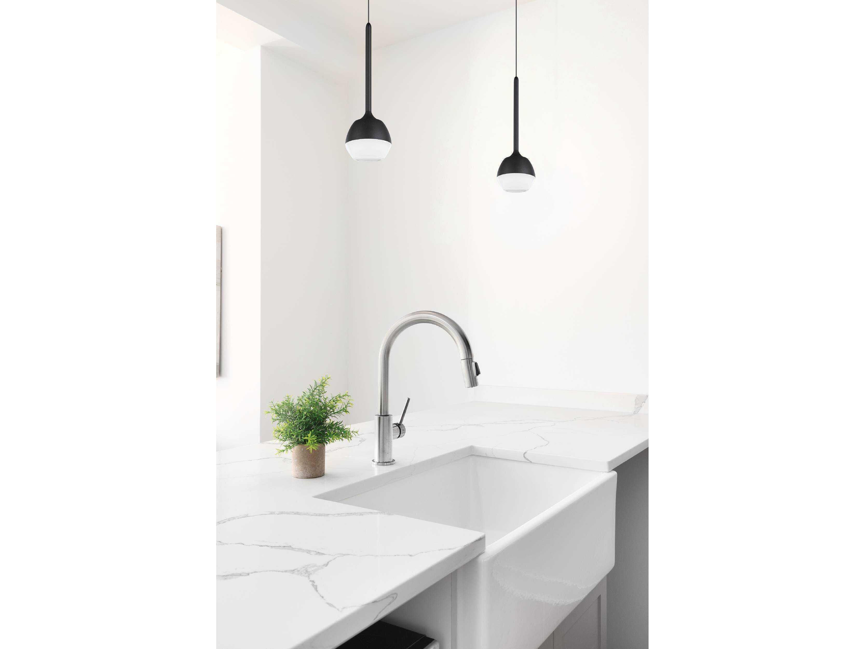 Eglo Nucetto 1-Light Black Mini Pendant