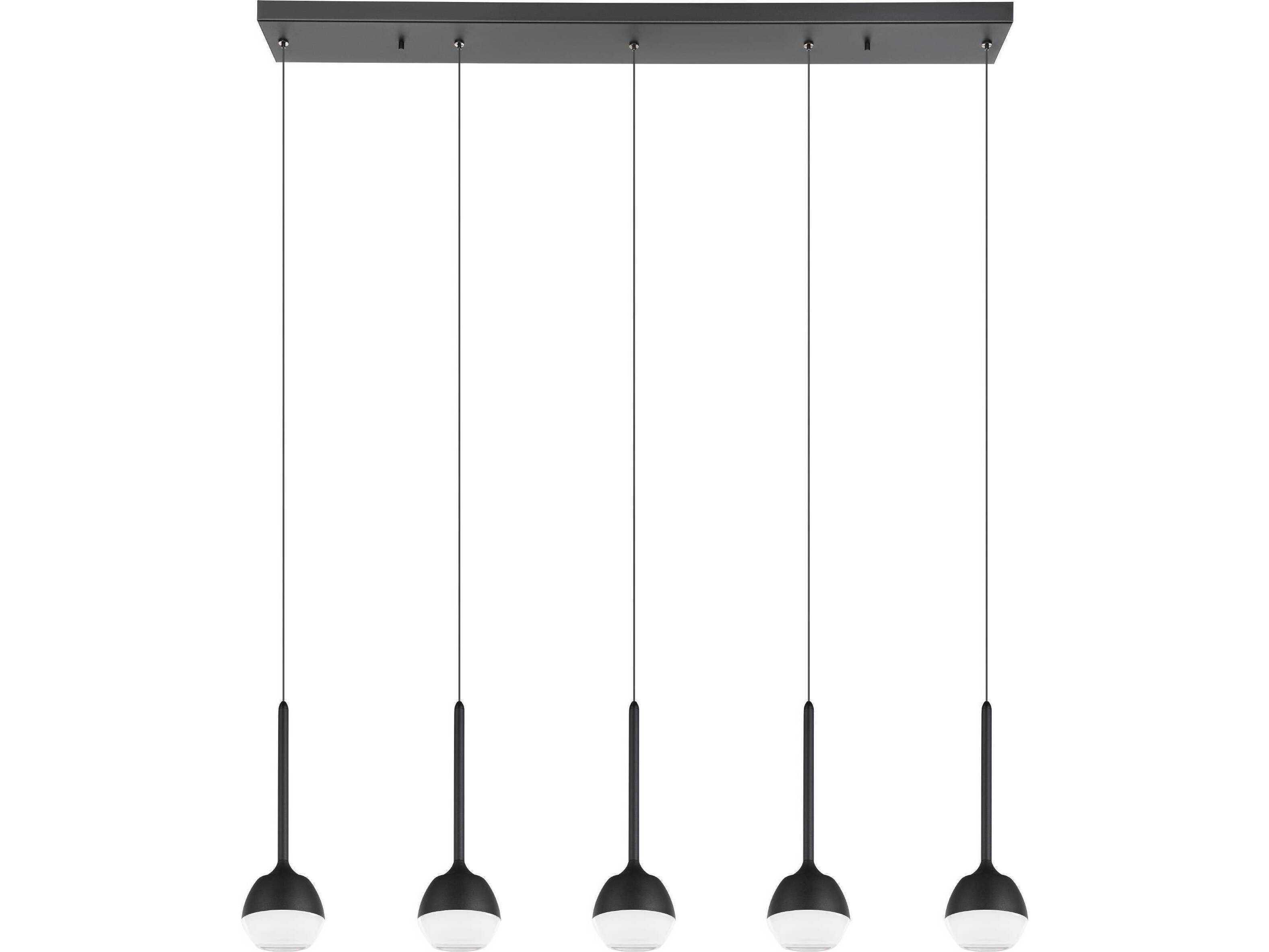Eglo Nucetto 1-Light Black Island Pendant
