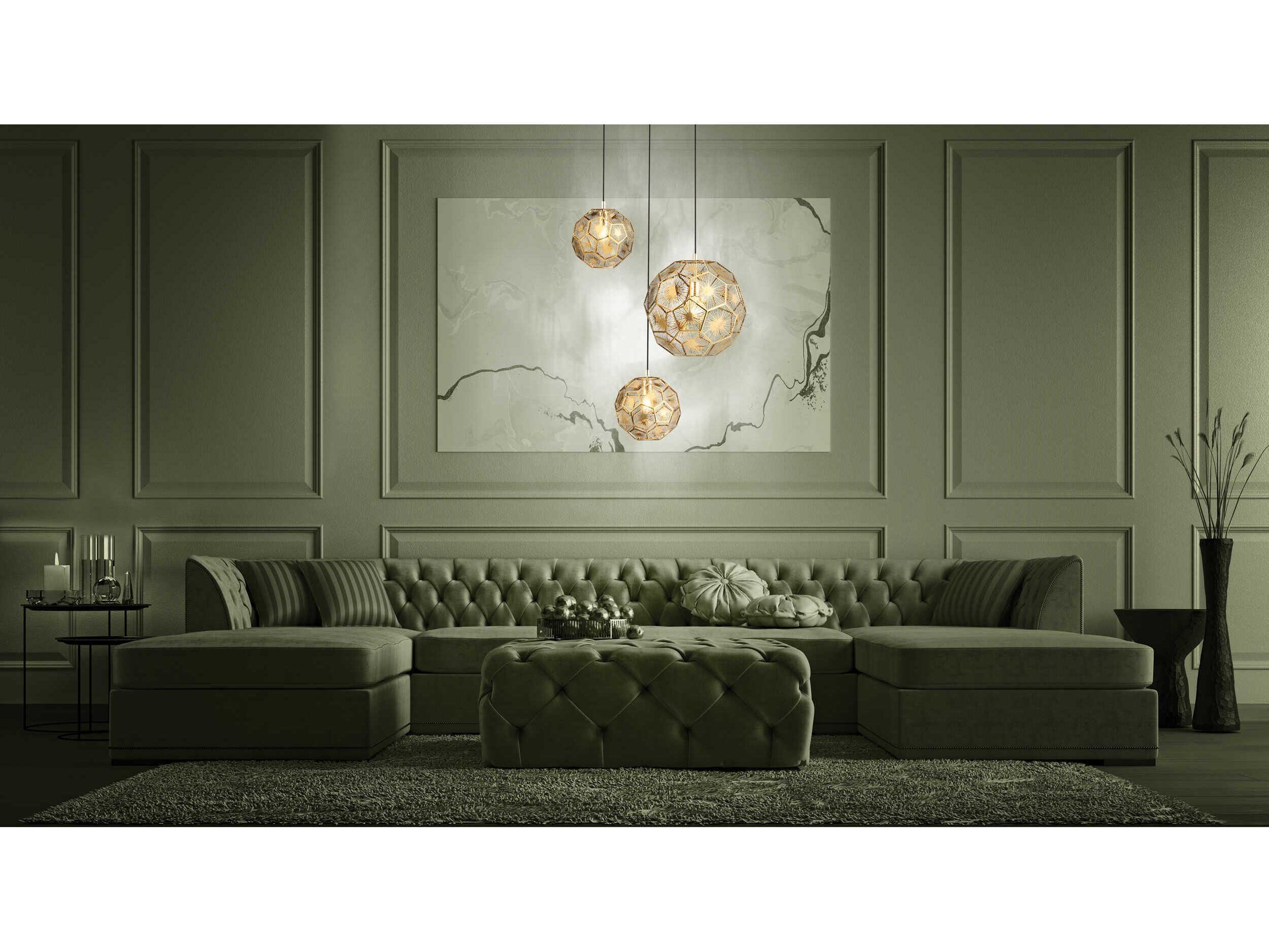 Eglo Skoura 3-Light Black Pendant