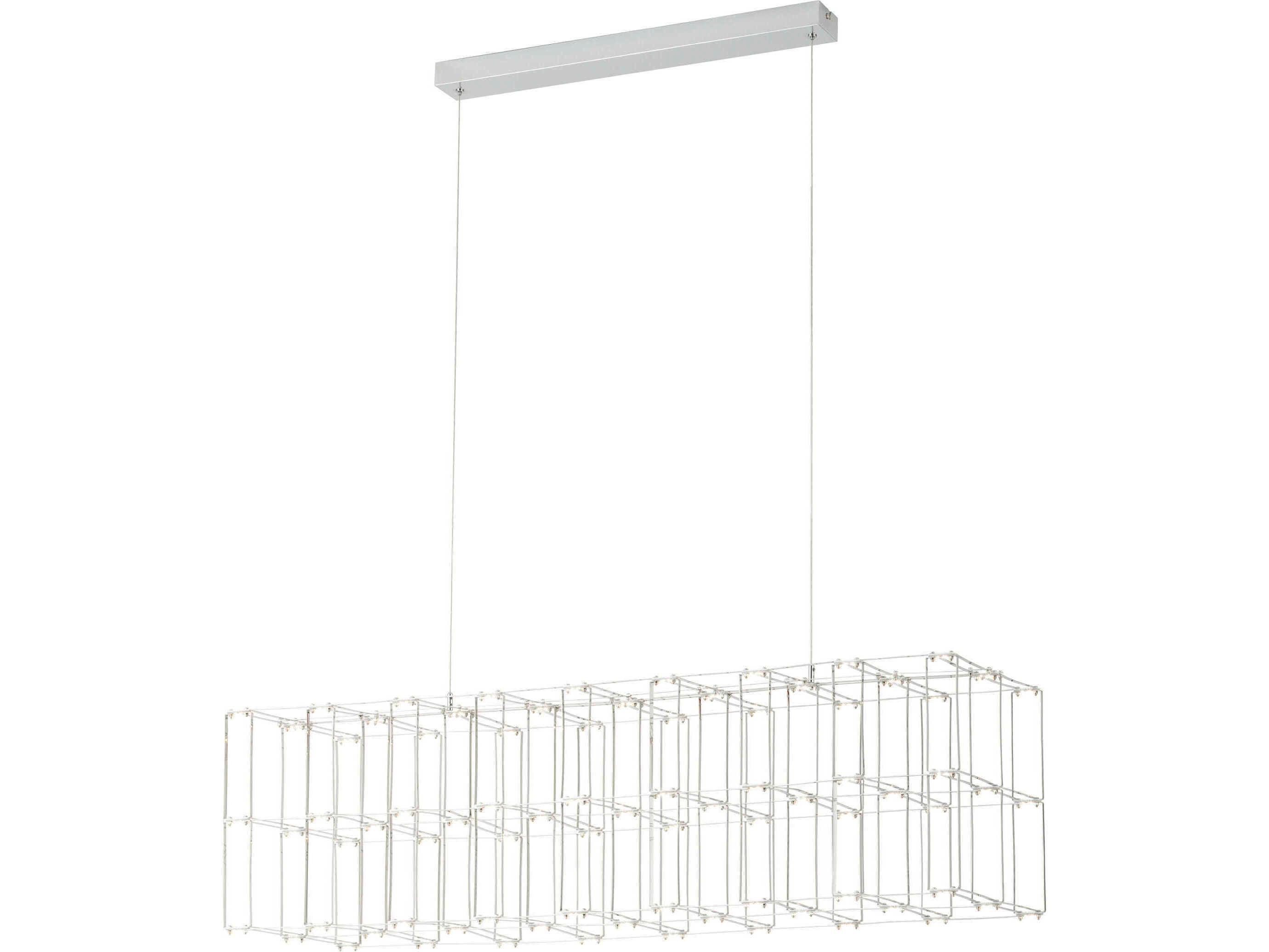 Eglo Frontera 81-Light Chrome Geometric Island Pendant