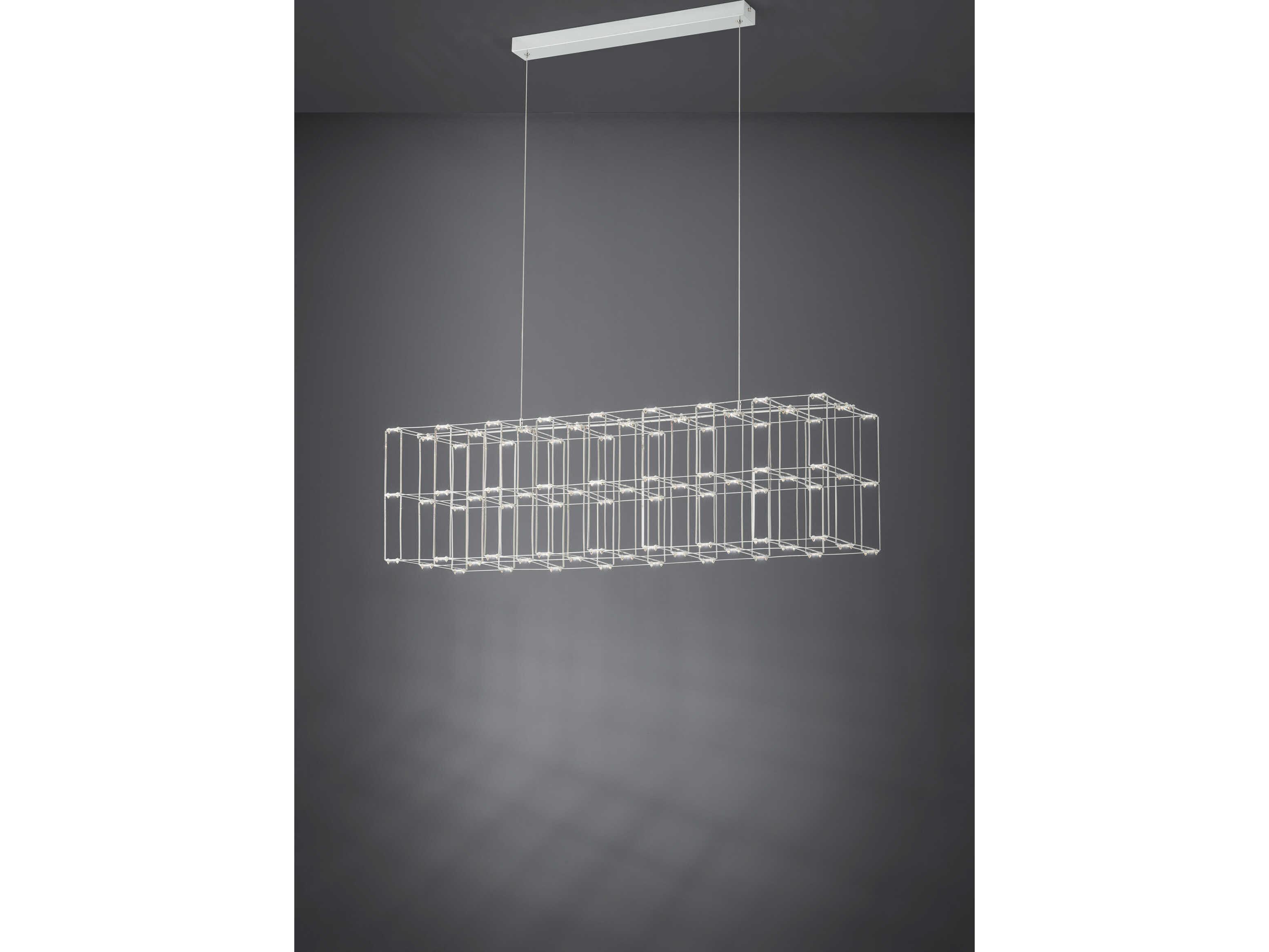 Eglo Frontera 81-Light Chrome Geometric Island Pendant