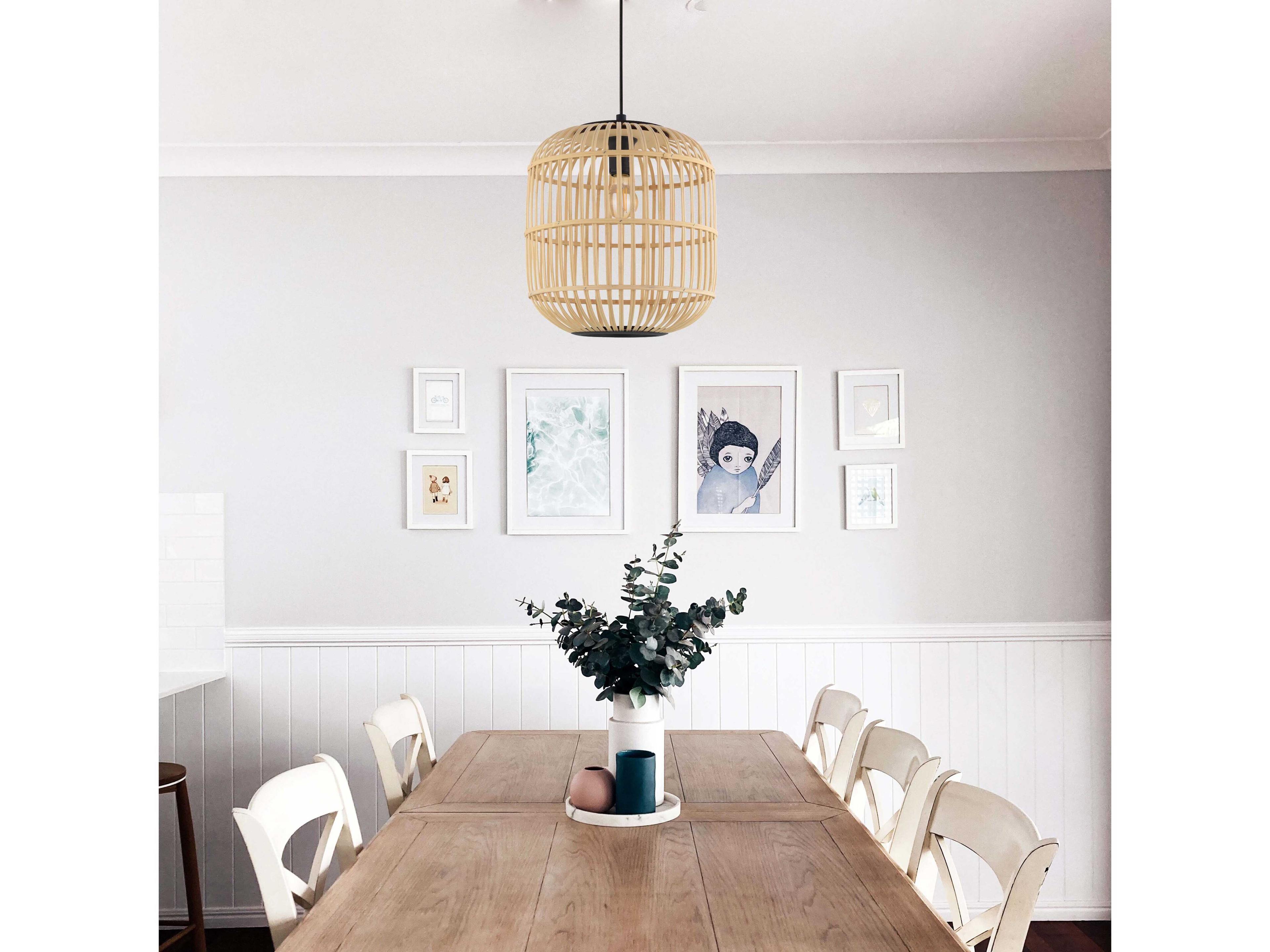 Eglo Bordesley 1-Light Black Pendant