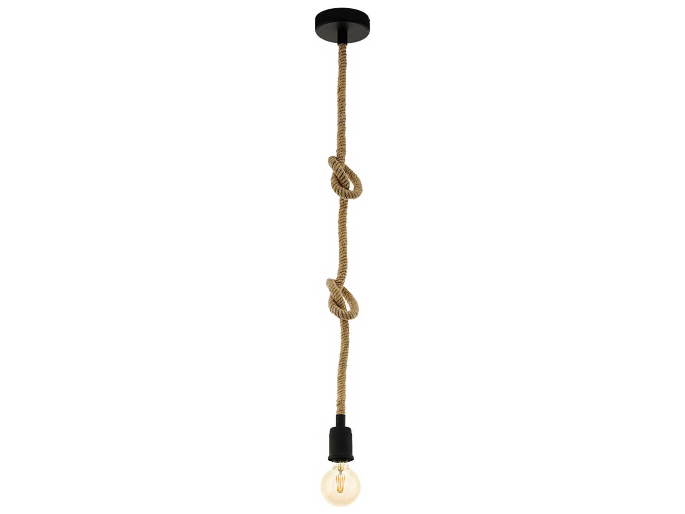 Eglo Rampside 1-Light Black Mini Pendant