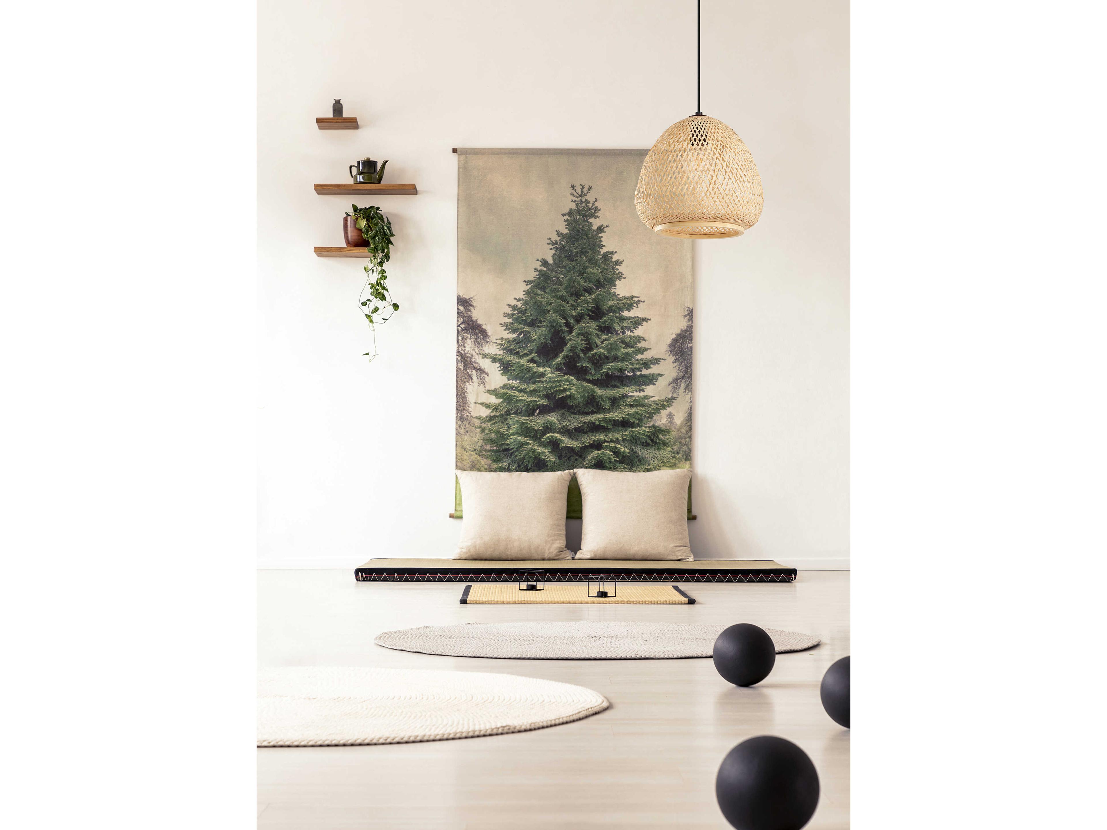 Eglo Dembleby 1-Light Black Brown Pendant