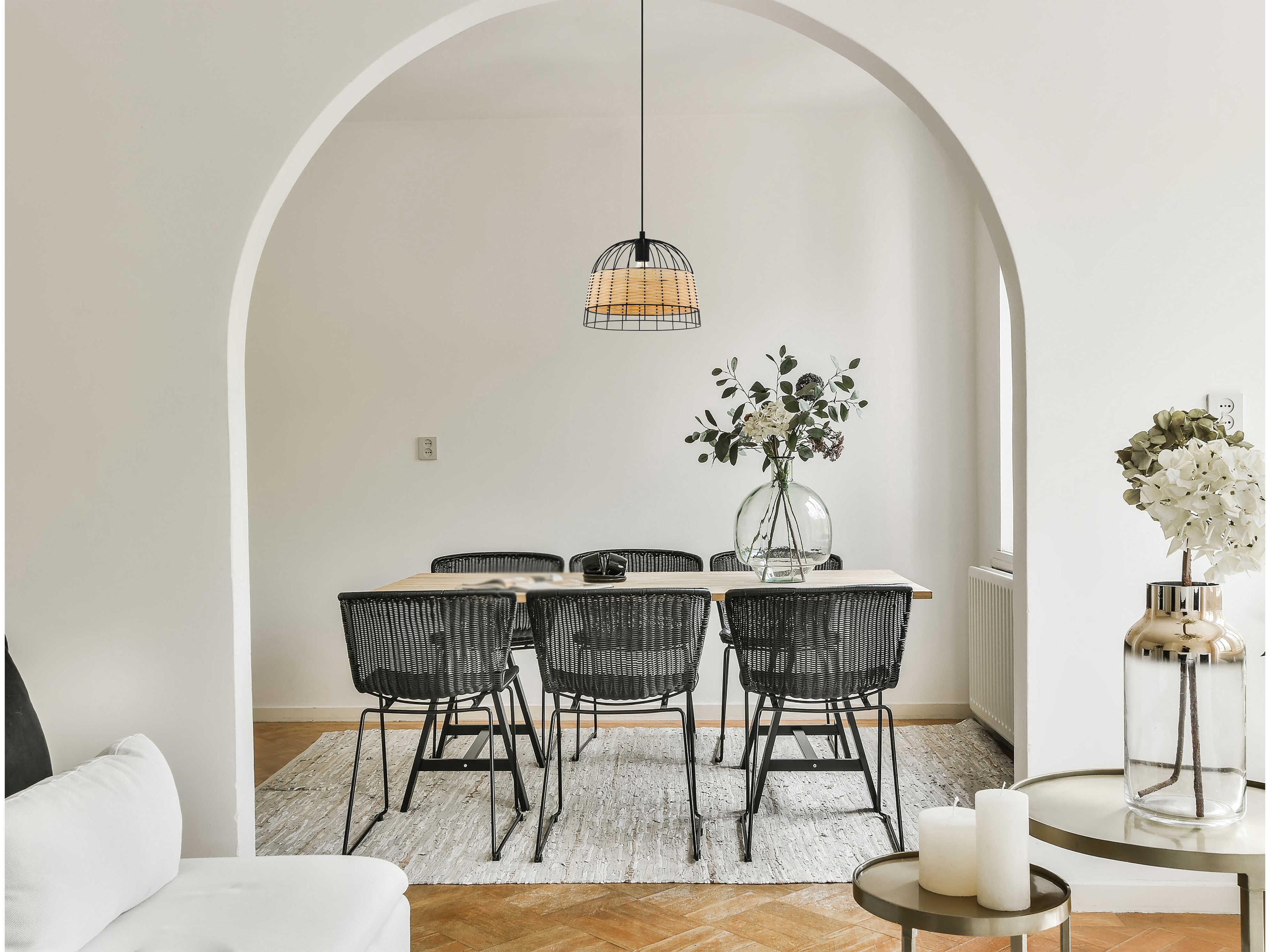 Eglo Anwick 1-Light Black Pendant